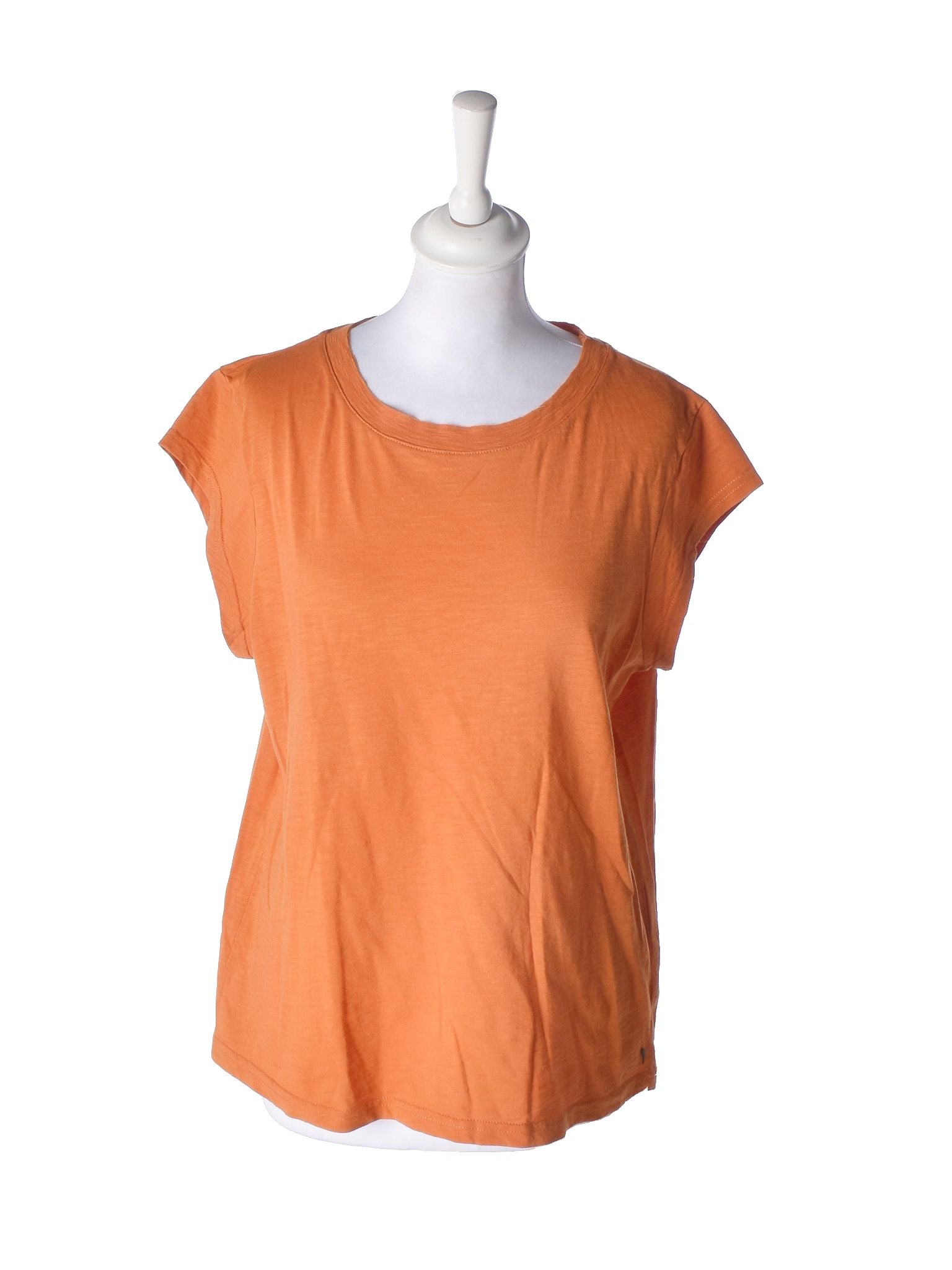 Coster T-Shirt - M / Orange / Kvinde - SassyLAB Secondhand