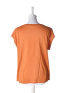Coster T-Shirt - M / Orange / Kvinde - SassyLAB Secondhand