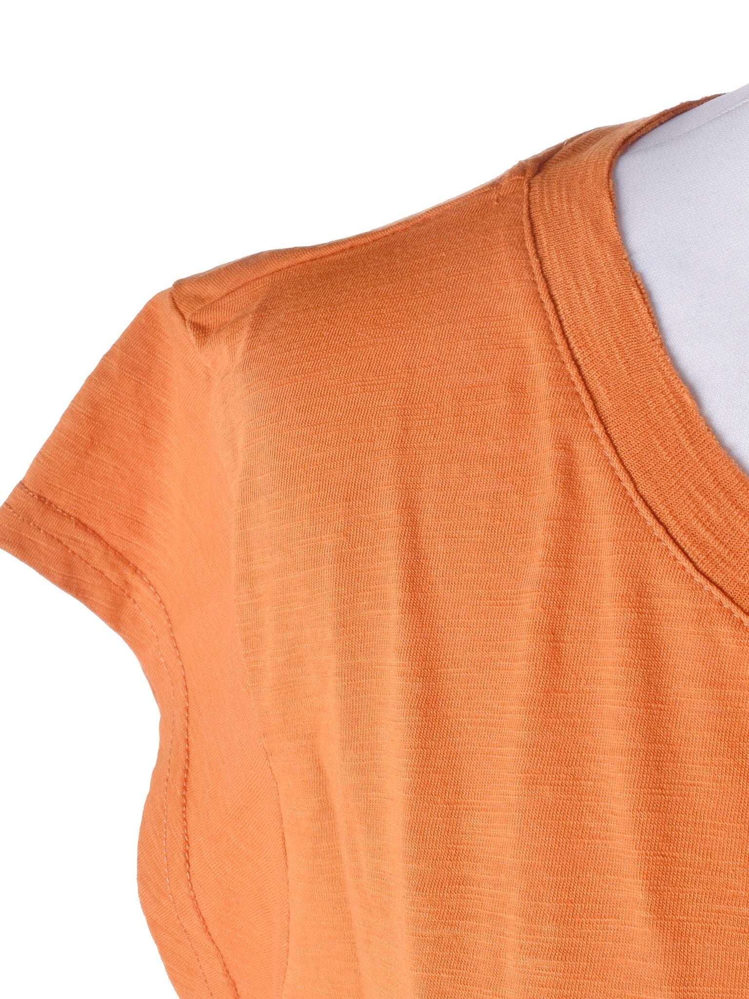 Coster T-Shirt - M / Orange / Kvinde - SassyLAB Secondhand