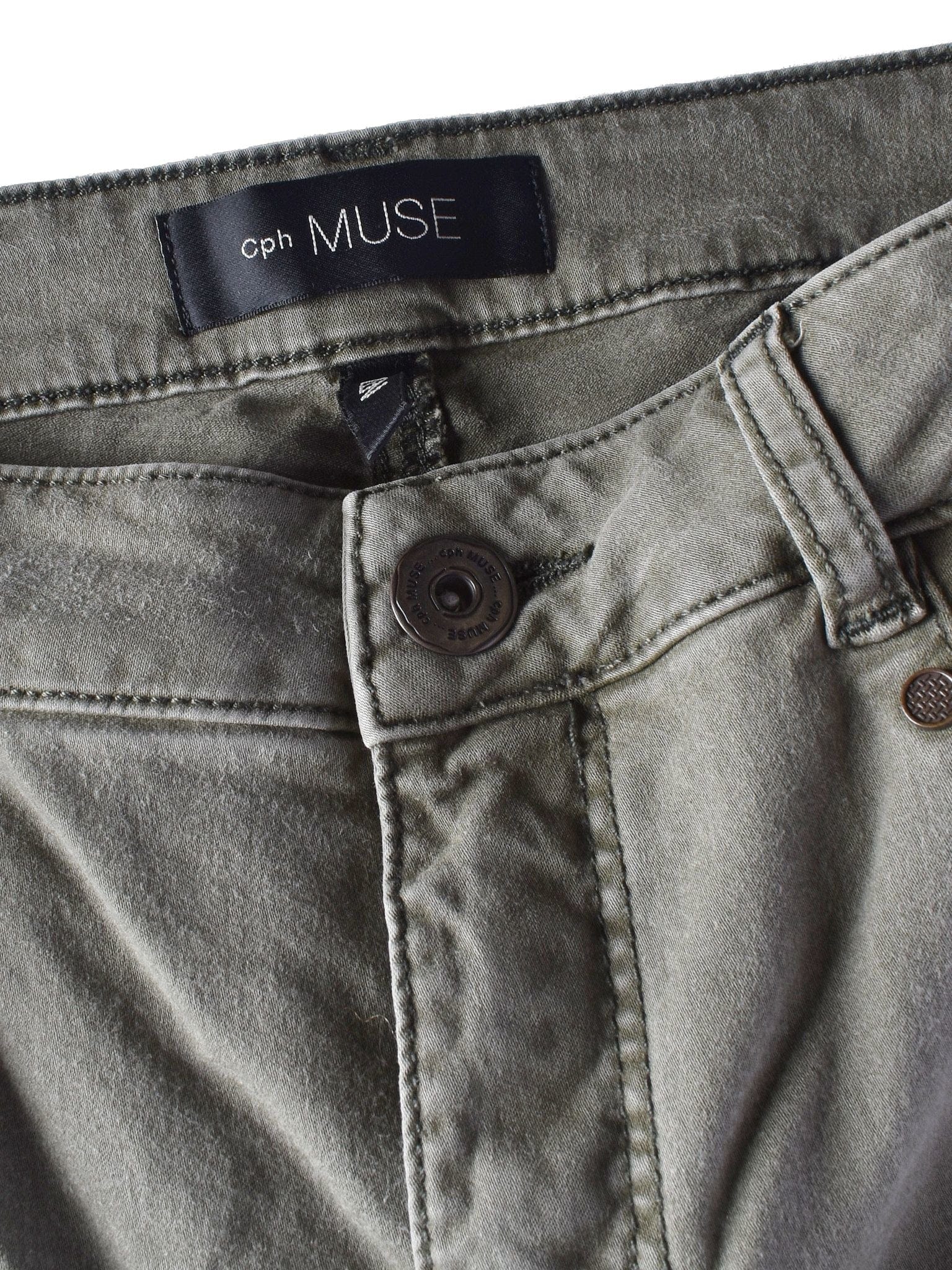 CPH Muse Bukser - W28 L34 / Grøn / Kvinde - SassyLAB Secondhand