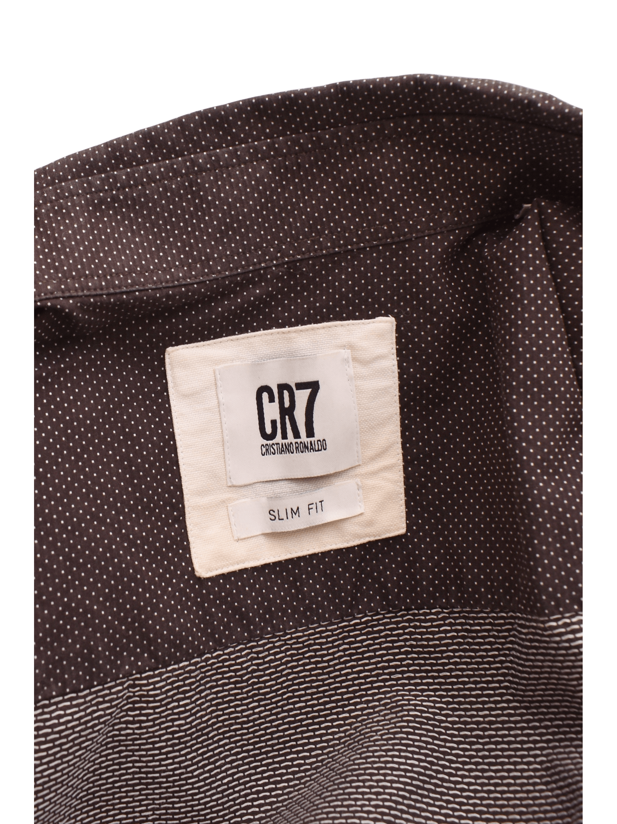 CR7 Skjorte - M / Brun / Mand - SassyLAB Secondhand