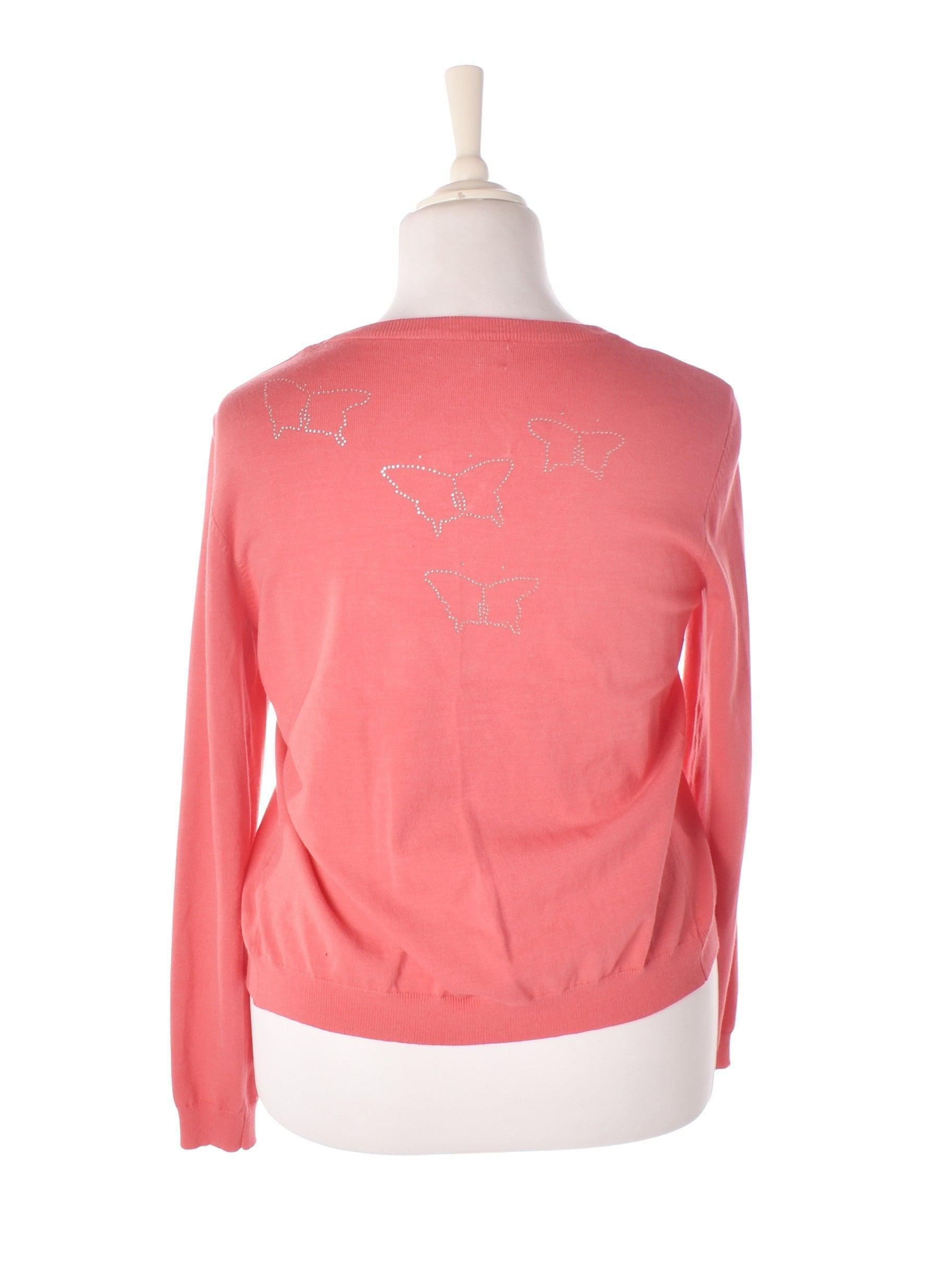Cream Cardigan - XL / Pink / Kvinde - SassyLAB Secondhand