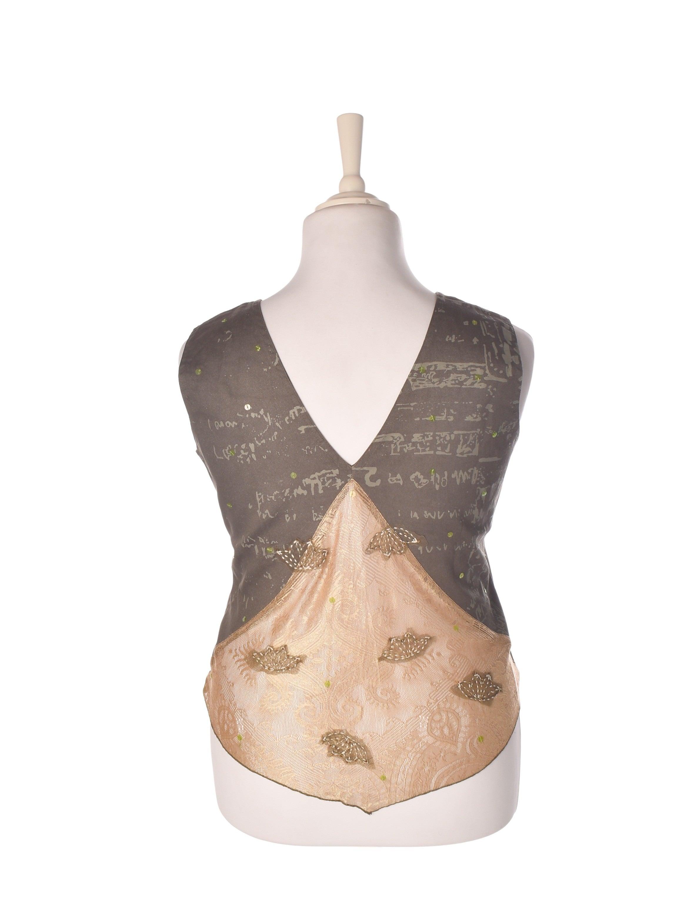 Cream Top - 44 / Grøn / Kvinde - SassyLAB Secondhand