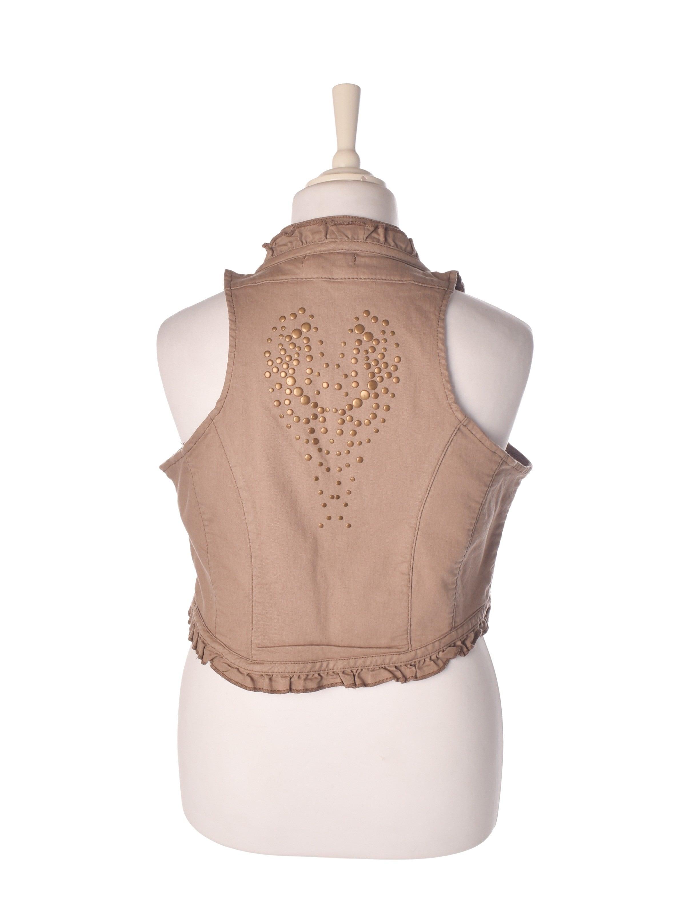 Cream Vest - 44 / Brun / Kvinde - SassyLAB Secondhand