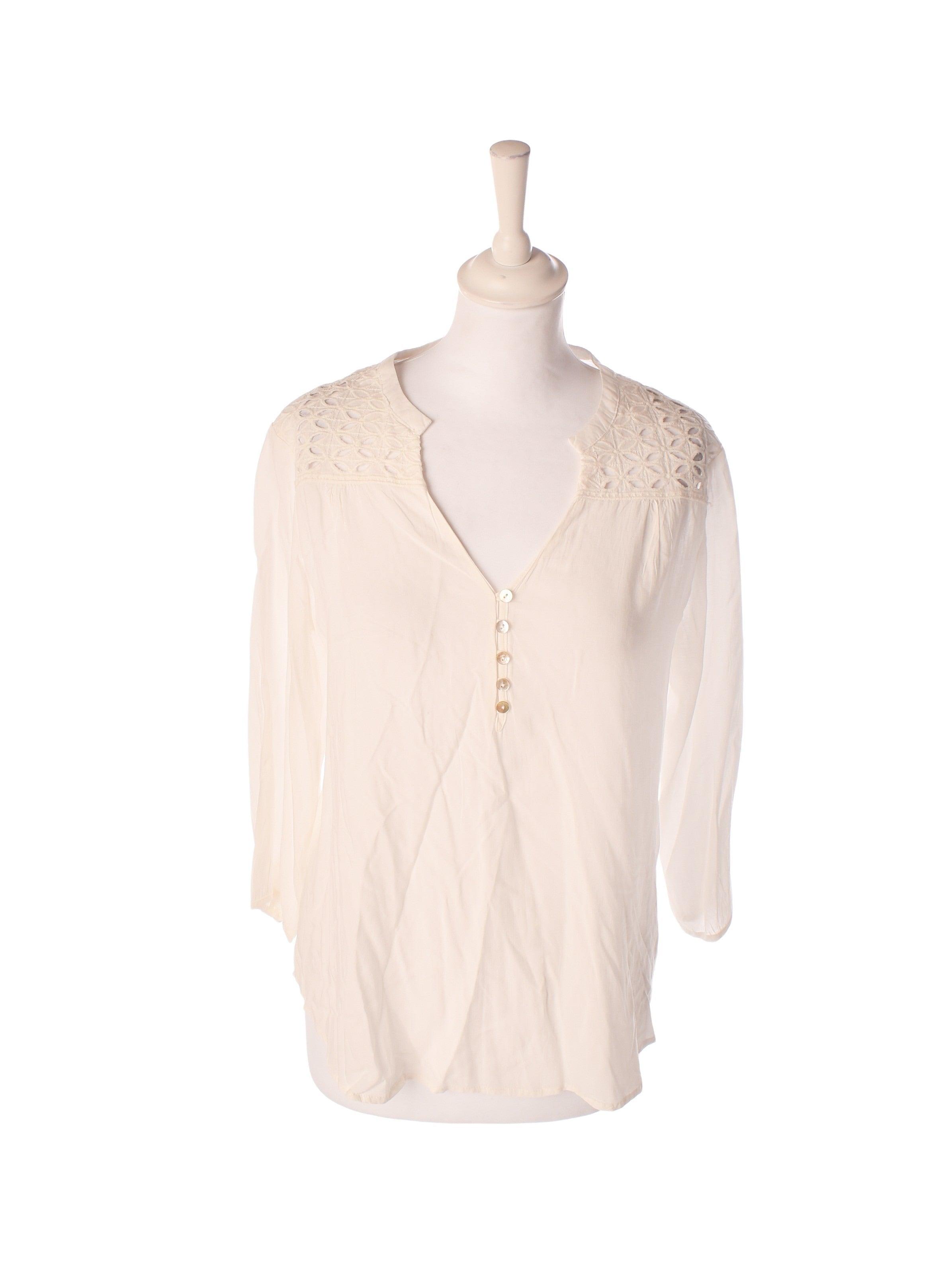 Culture Bluse - M / Hvid / Kvinde - SassyLAB Secondhand