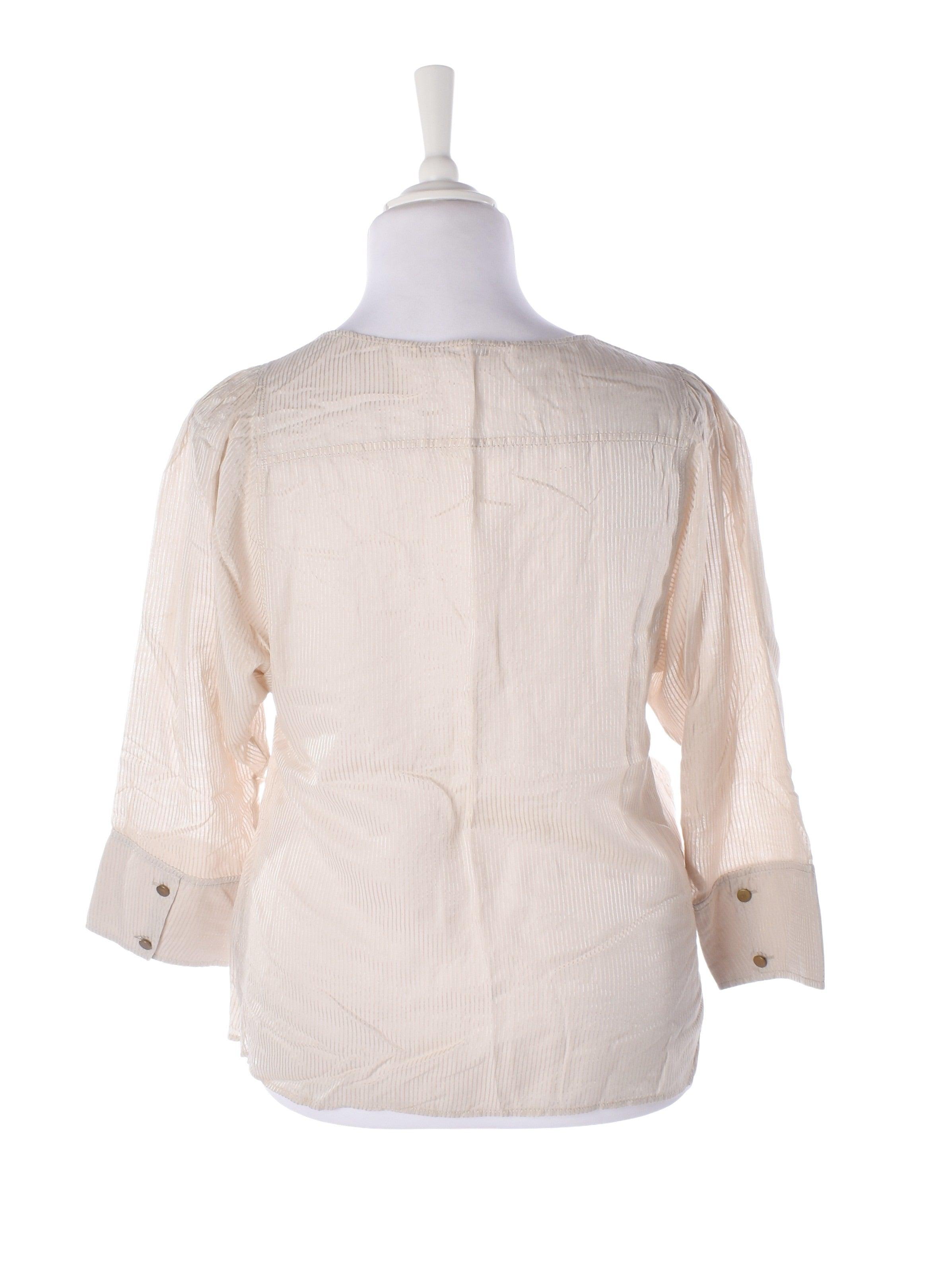 Custommade Bluse - 42 / Beige / Kvinde - SassyLAB Secondhand