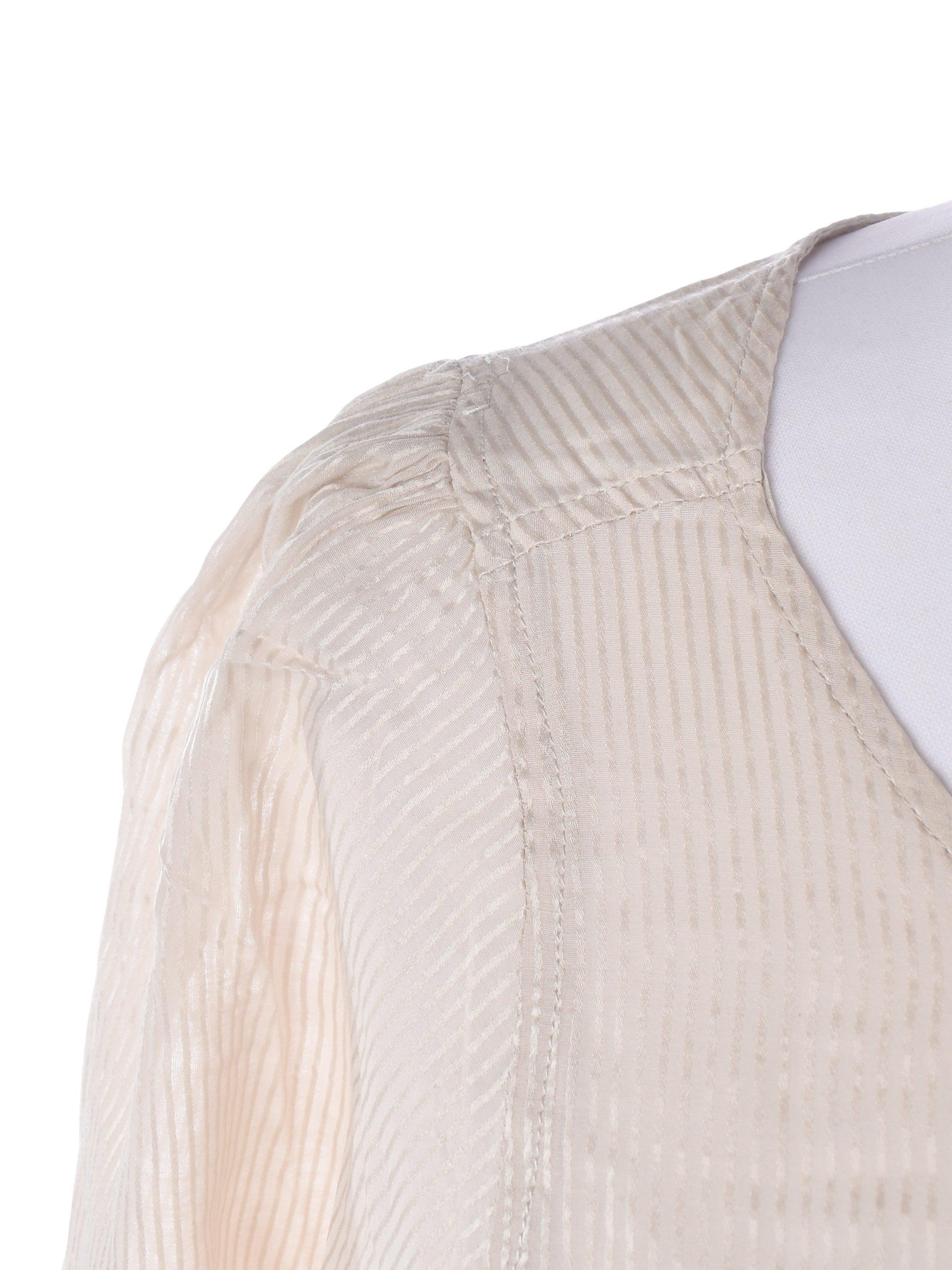 Custommade Bluse - 42 / Beige / Kvinde - SassyLAB Secondhand