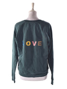 Custommade Sweatshirt - XS / Turkis / Kvinde - SassyLAB Secondhand
