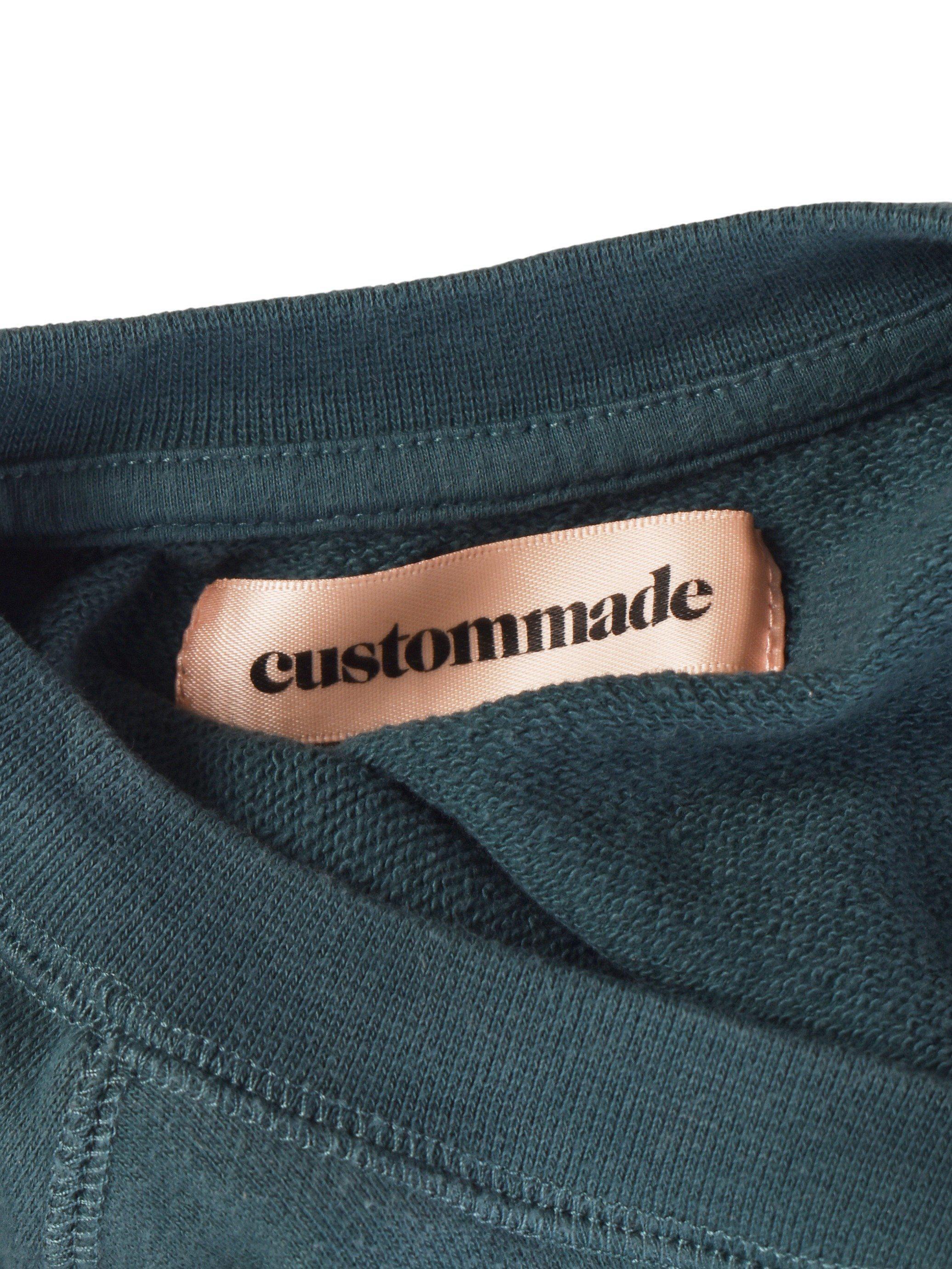 Custommade Sweatshirt - XS / Turkis / Kvinde - SassyLAB Secondhand