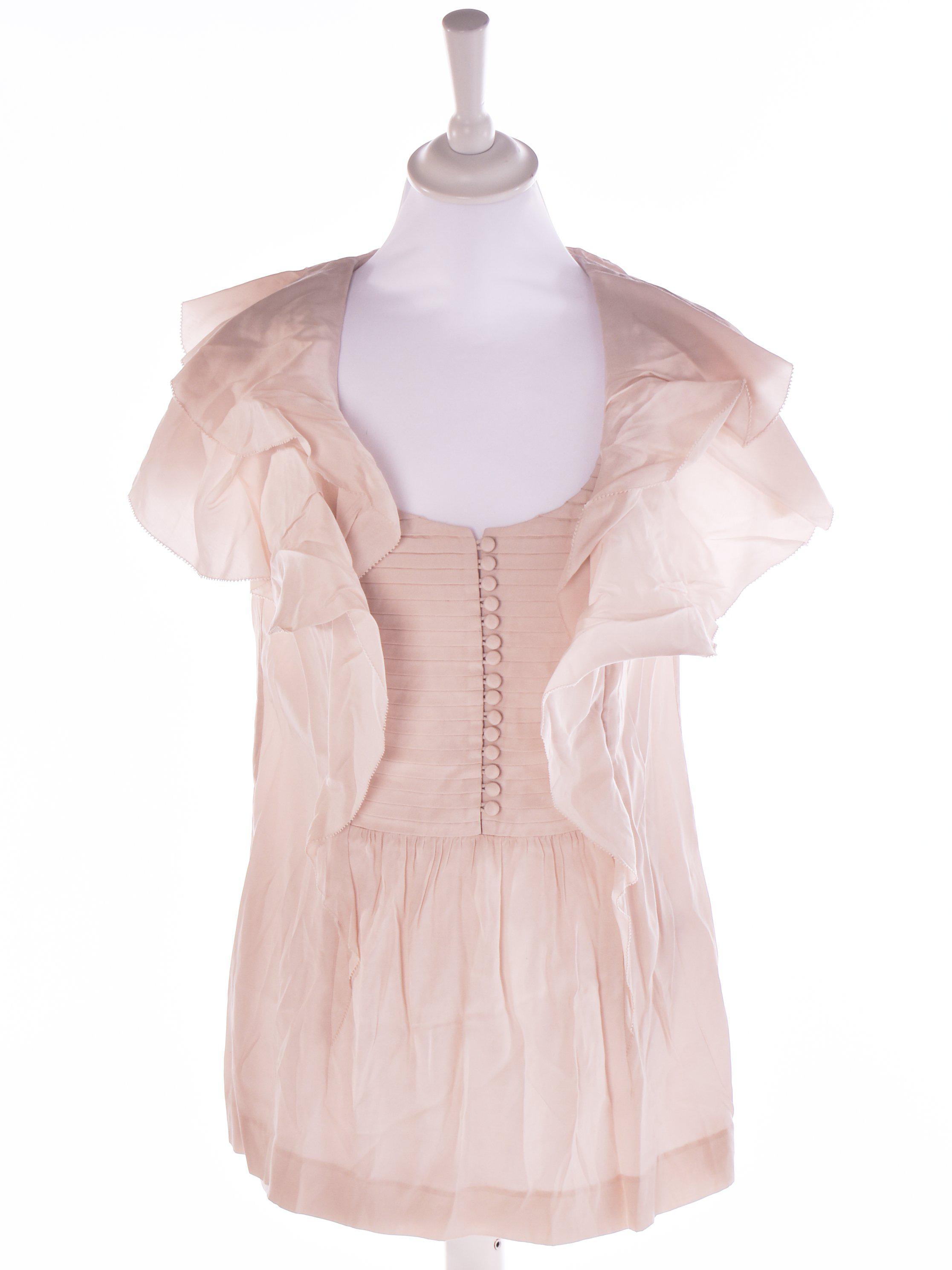 DAY Birger et Mikkelsen Bluse - 34 / Beige / Kvinde - SassyLAB Secondhand
