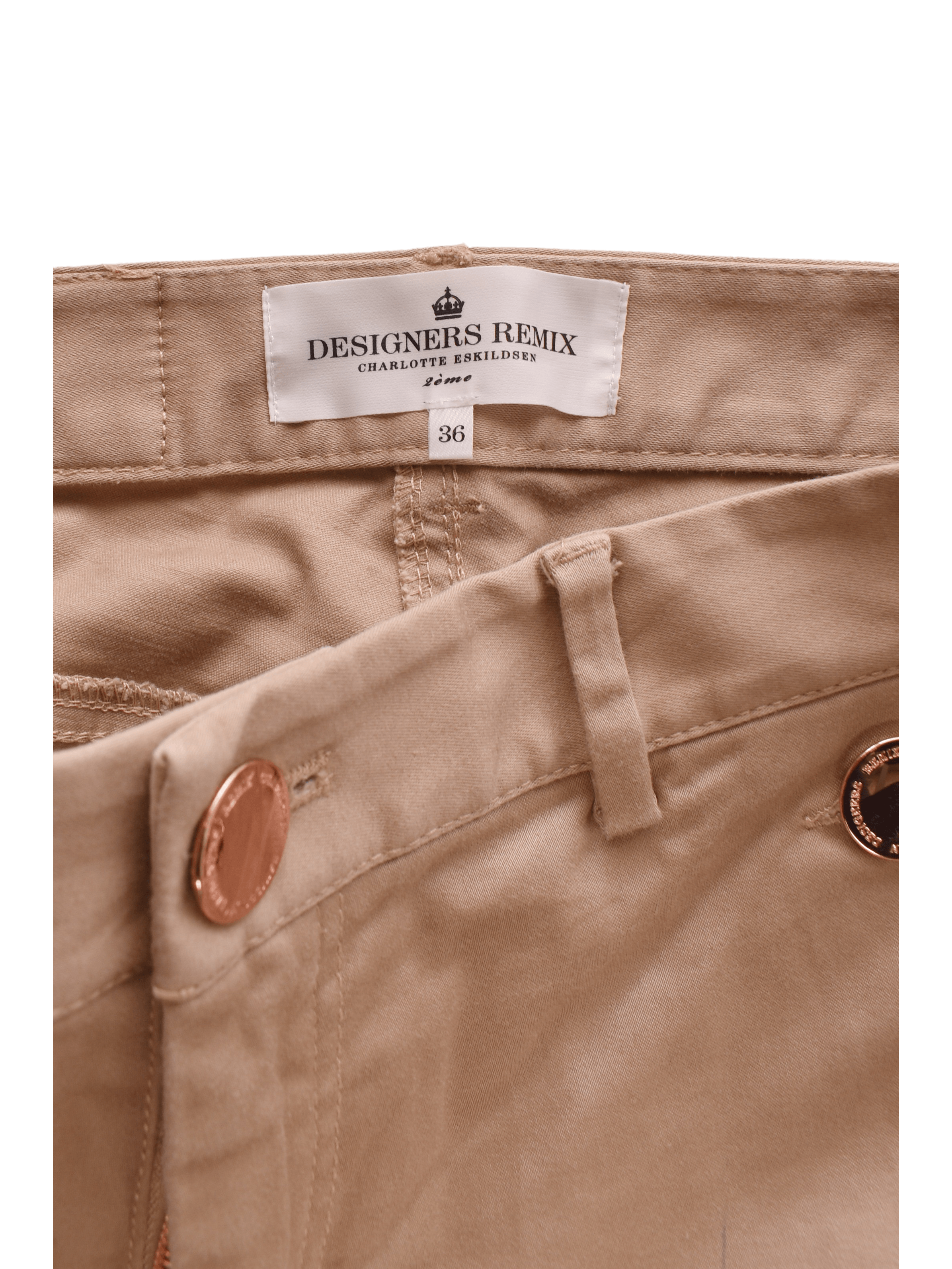 Designers Remix Bukser - 36 / Beige / Kvinde - SassyLAB Secondhand