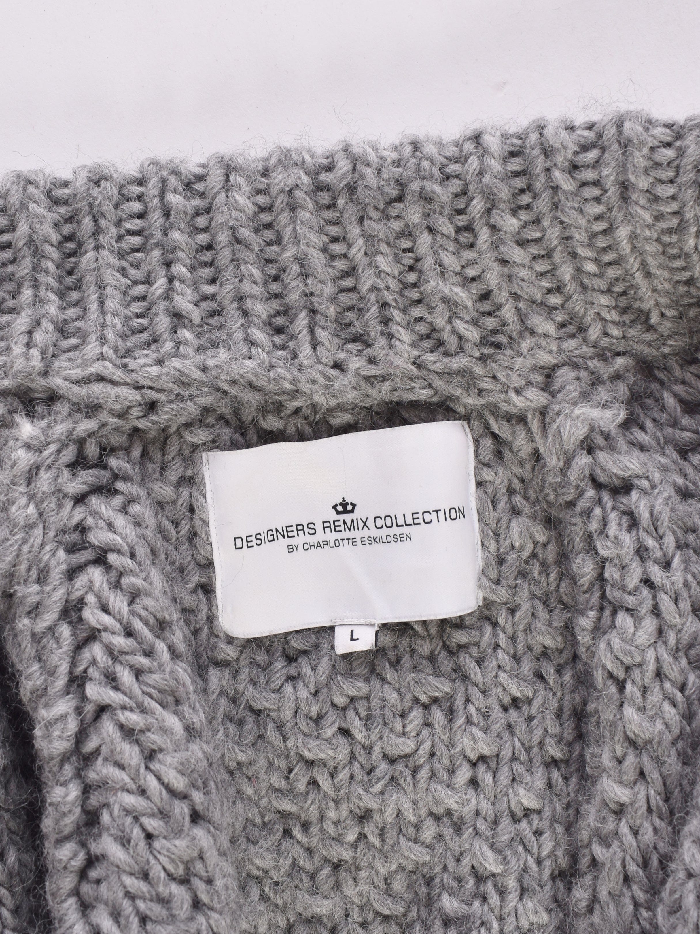 Designers Remix Cardigan - L / Grå / Kvinde - SassyLAB Secondhand