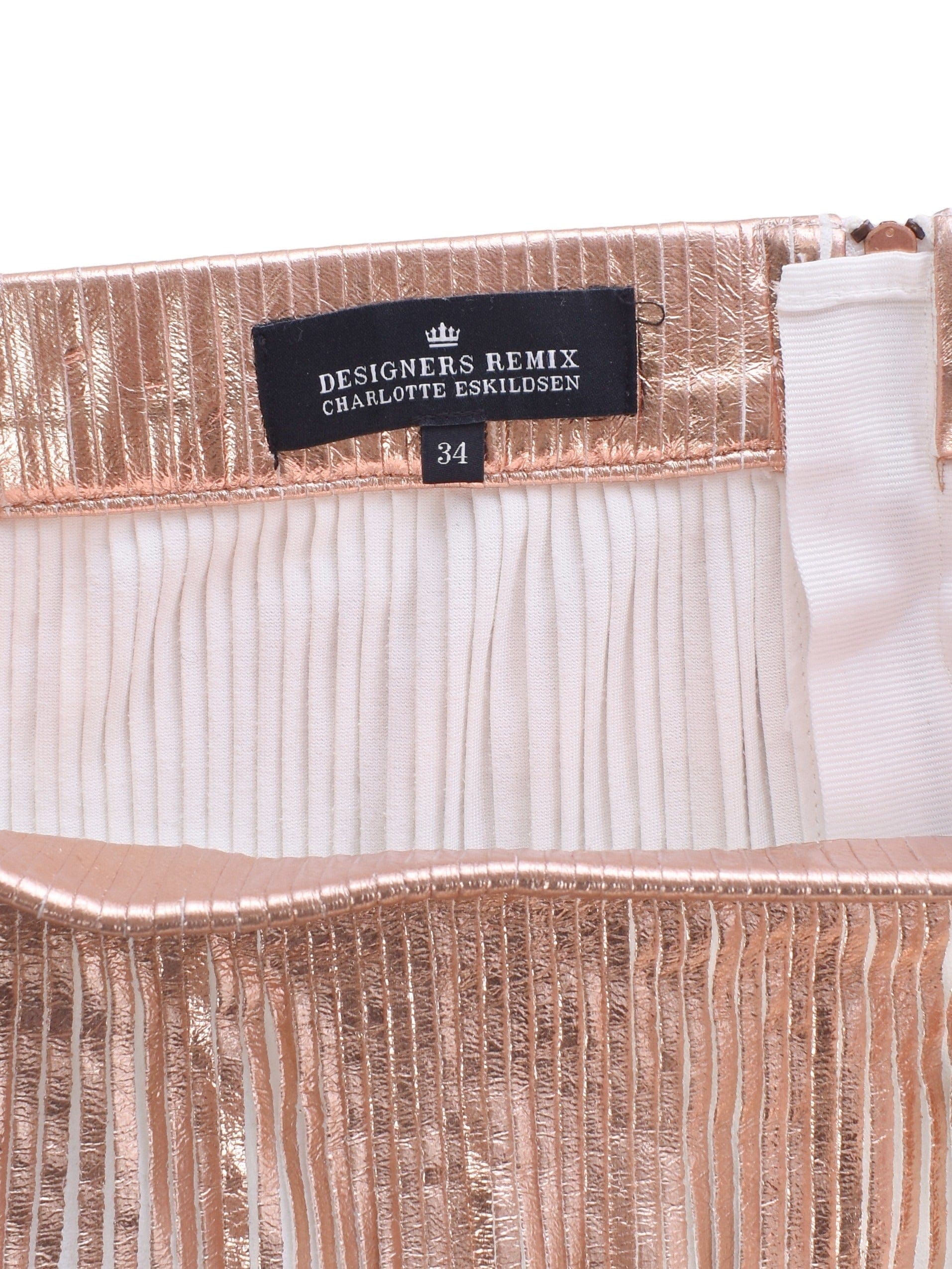 Designers Remix Nederdel - 34 / Metallic / Kvinde - SassyLAB Secondhand