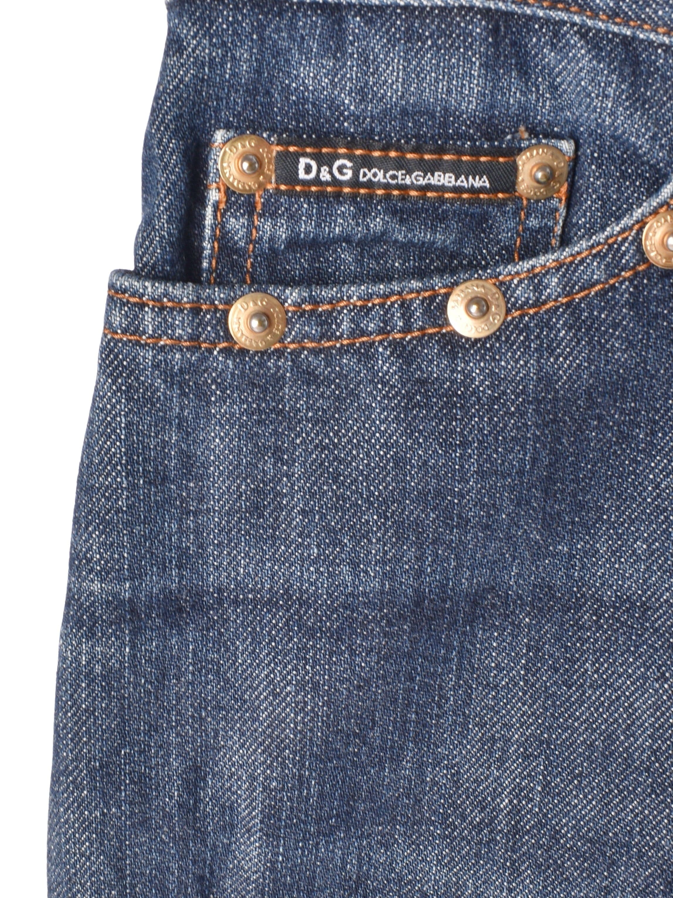Dolce and Gabbana Nederdel - 44 / Blå / Kvinde - SassyLAB Secondhand