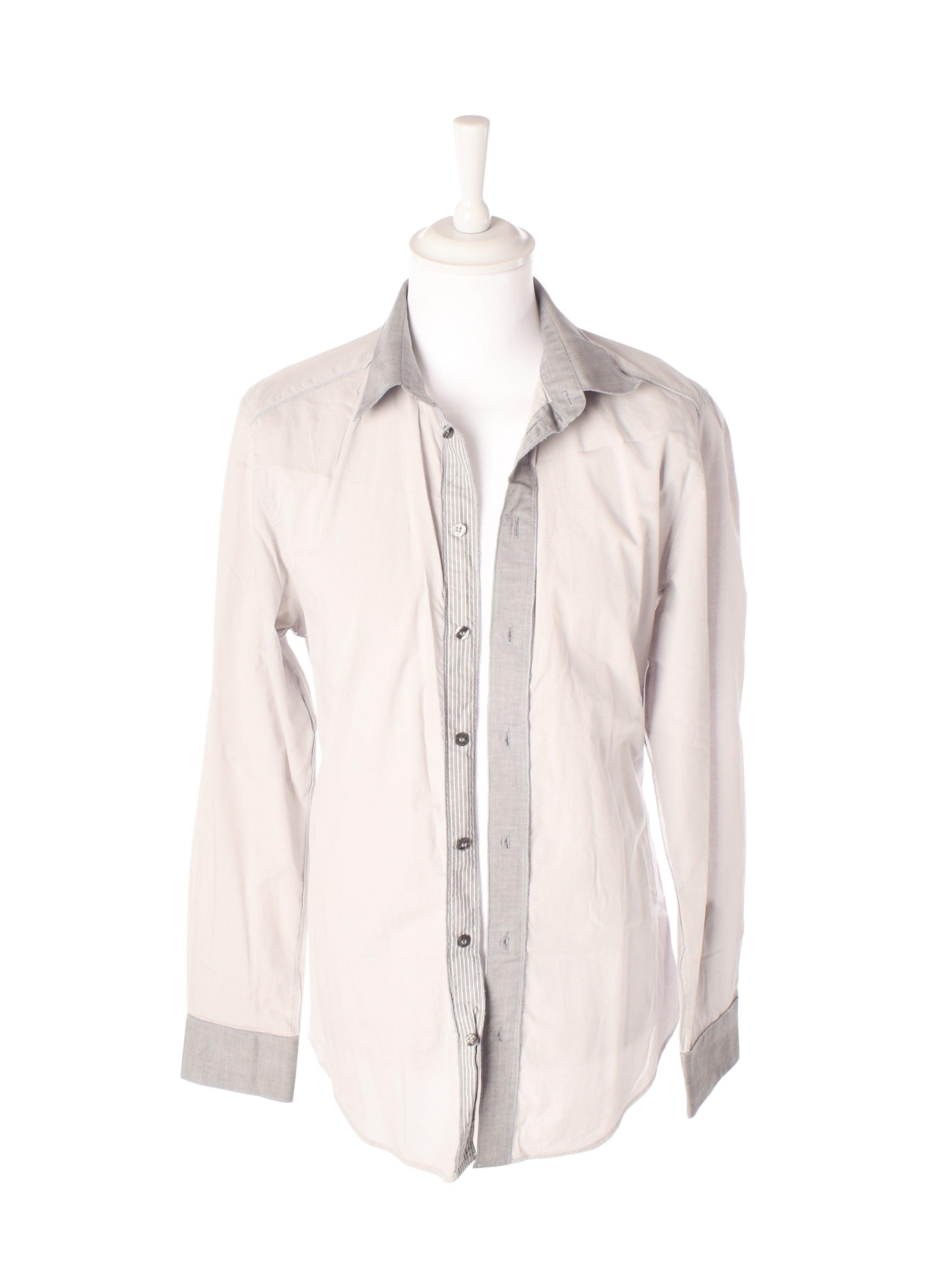 Dolce & Gabbana Skjorte - 50 / Grå / Mand - SassyLAB Secondhand