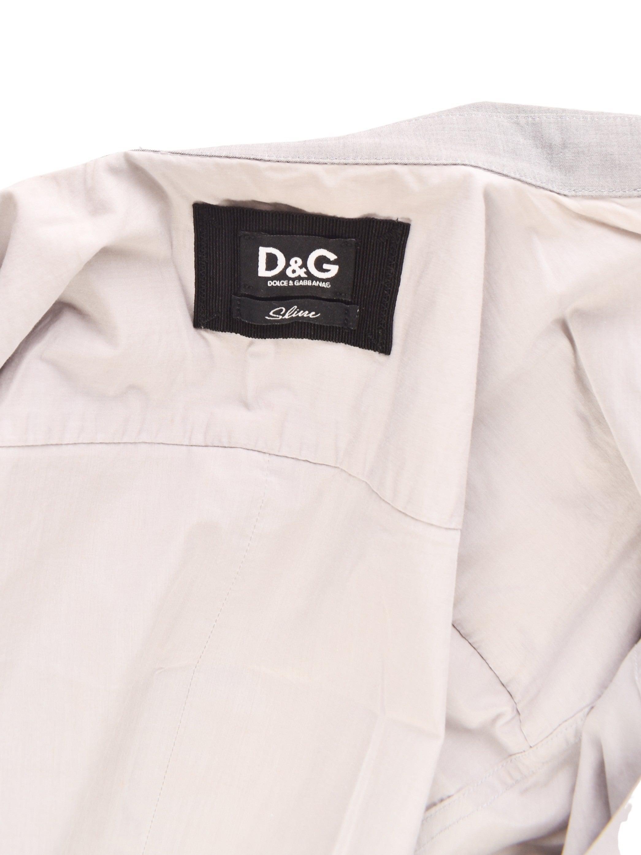 Dolce & Gabbana Skjorte - 50 / Grå / Mand - SassyLAB Secondhand