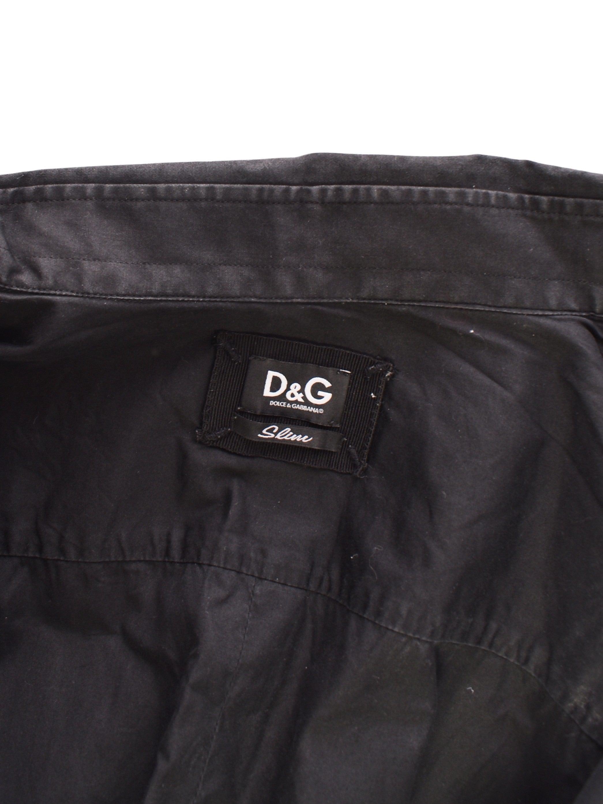 Dolce & Gabbana Skjorte - 52 / Sort / Mand - SassyLAB Secondhand