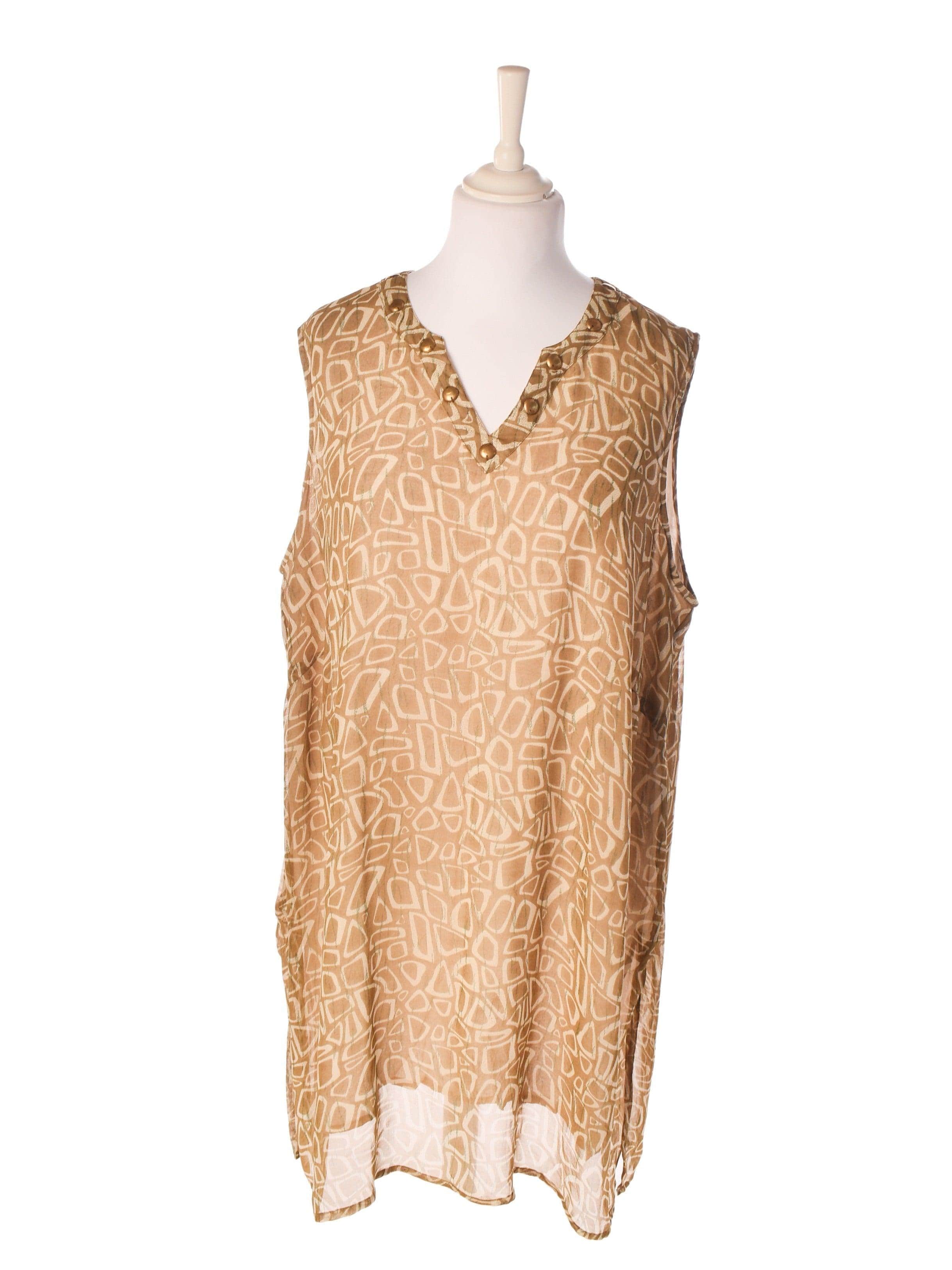 Dominique Top - 56 / Brun / Kvinde - SassyLAB Secondhand