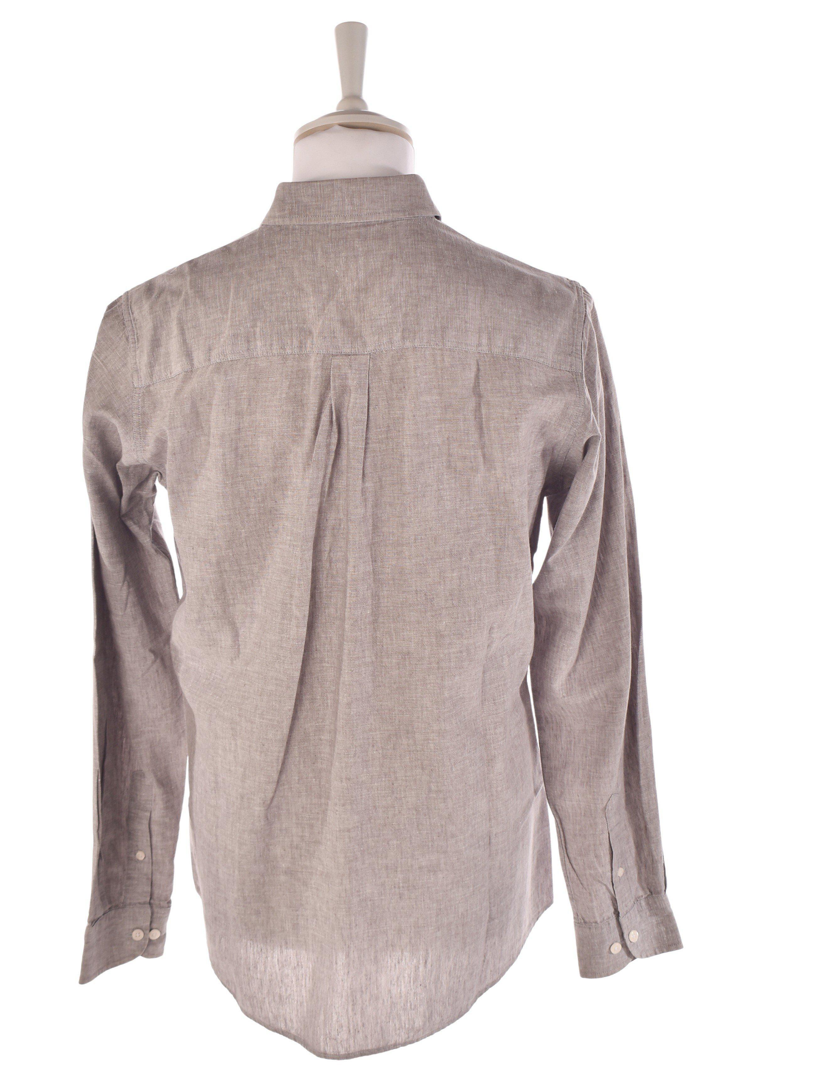 Dressmann Skjorte - M / Grå / Mand - SassyLAB Secondhand