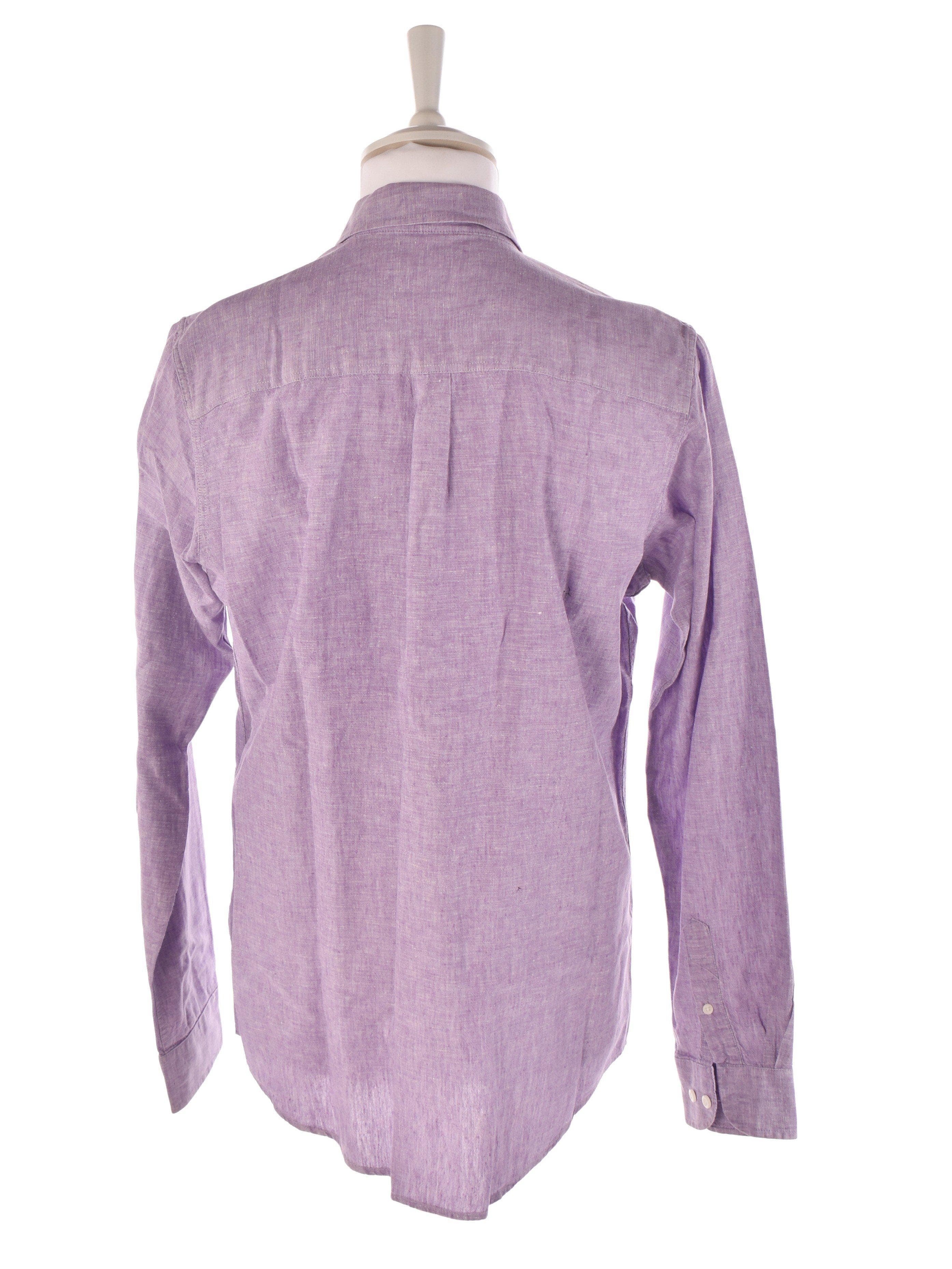 Dressmann Skjorte - M / Lilla / Mand - SassyLAB Secondhand