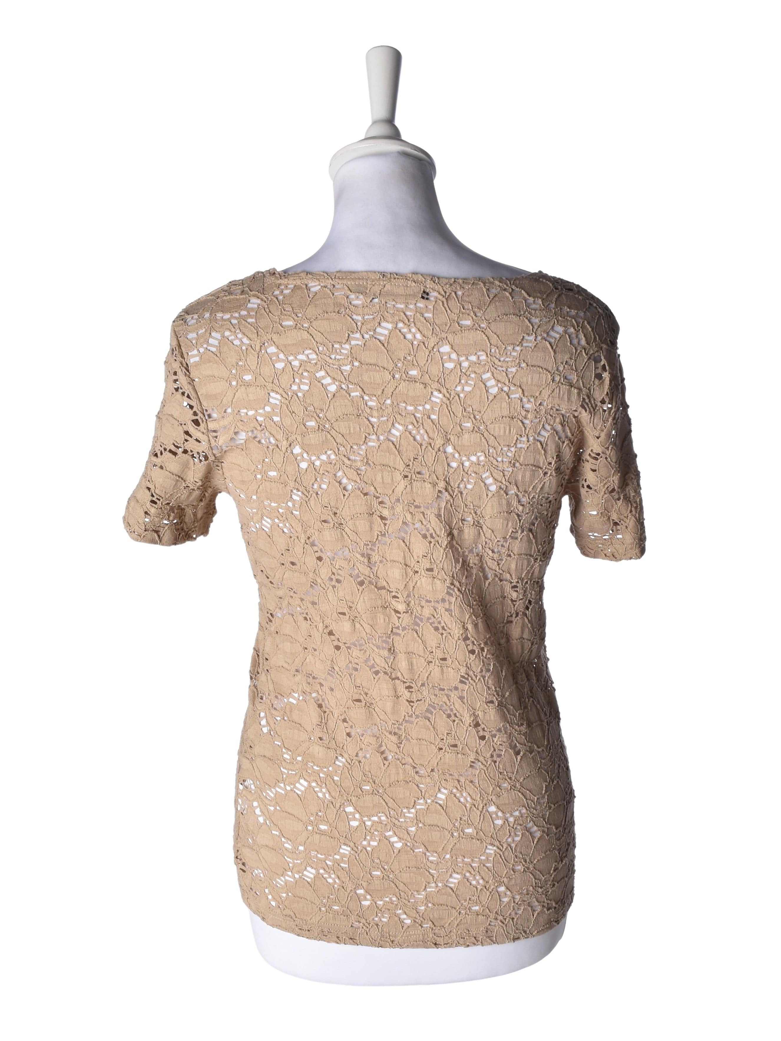 Estelle Top - M / Beige / Kvinde - SassyLAB Secondhand