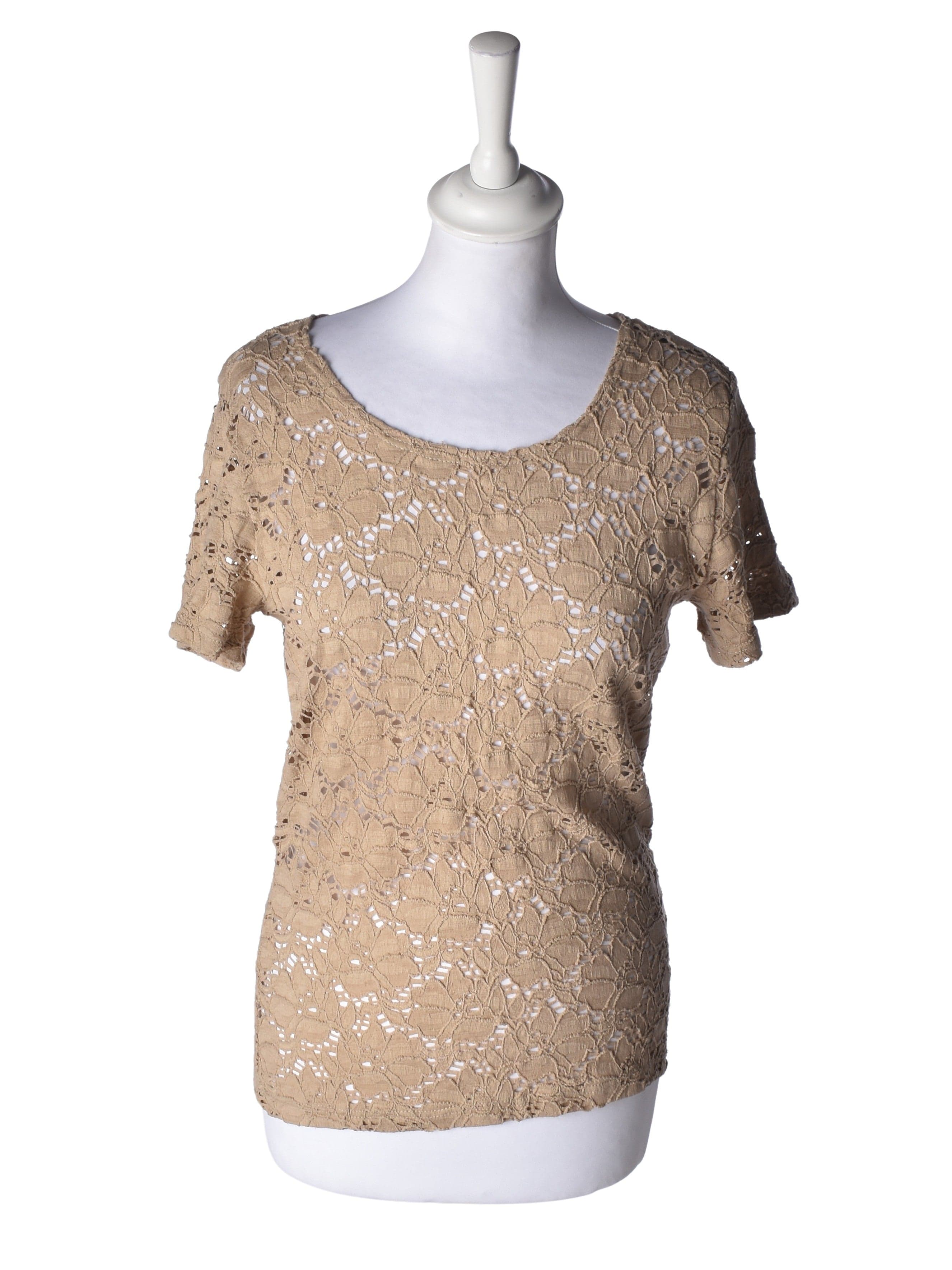 Estelle Top - M / Beige / Kvinde - SassyLAB Secondhand