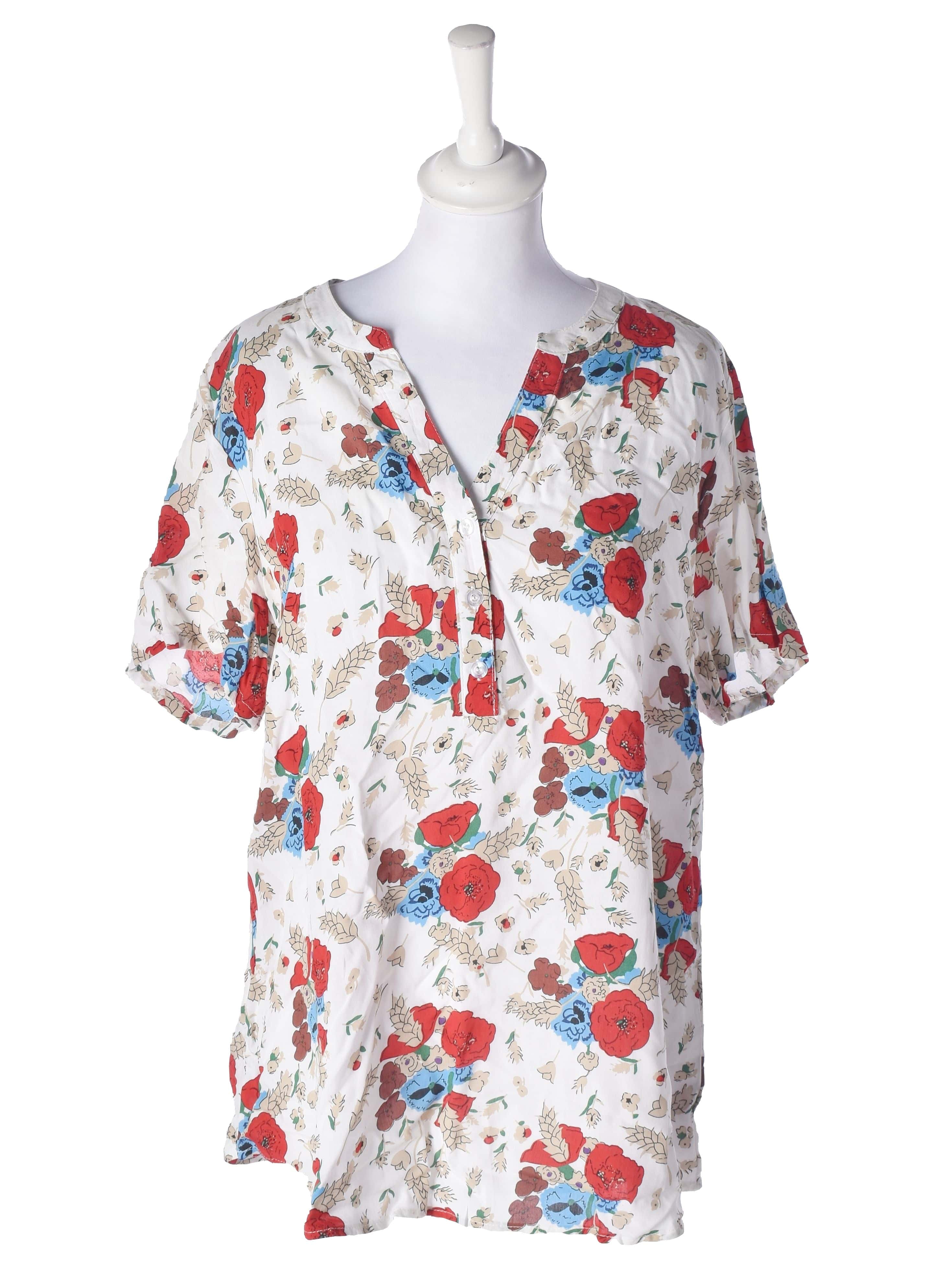 F.D Joseph Skjorte - S / Blomstret / Kvinde - SassyLAB Secondhand