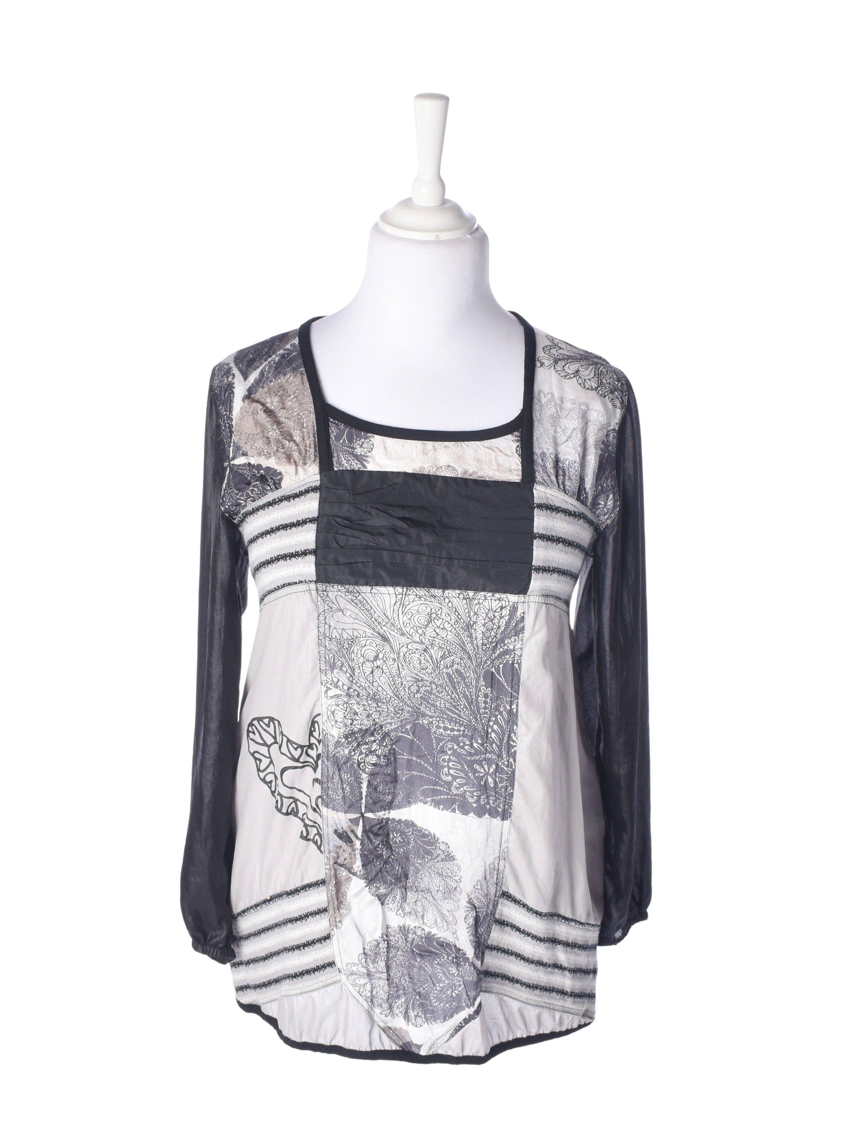Fair & square Bluse - 36 / Grå / Kvinde - SassyLAB Secondhand