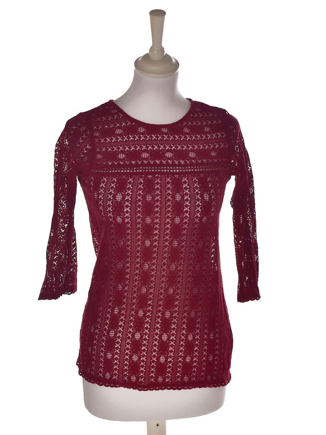 Fat Face Bluse - 34 / Rød / Kvinde - SassyLAB Secondhand