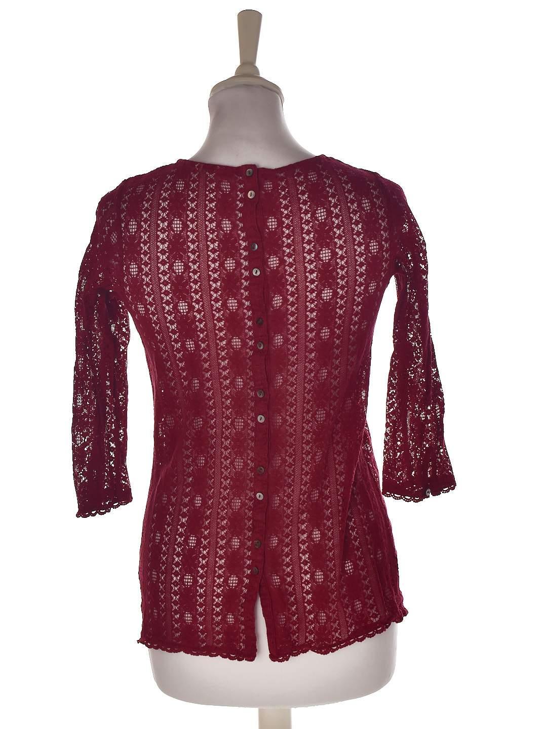 Fat Face Bluse - 34 / Rød / Kvinde - SassyLAB Secondhand
