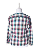 Flammed Skjorte - XL / Hvid / Kvinde - SassyLAB Secondhand