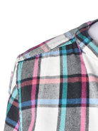 Flammed Skjorte - XL / Hvid / Kvinde - SassyLAB Secondhand