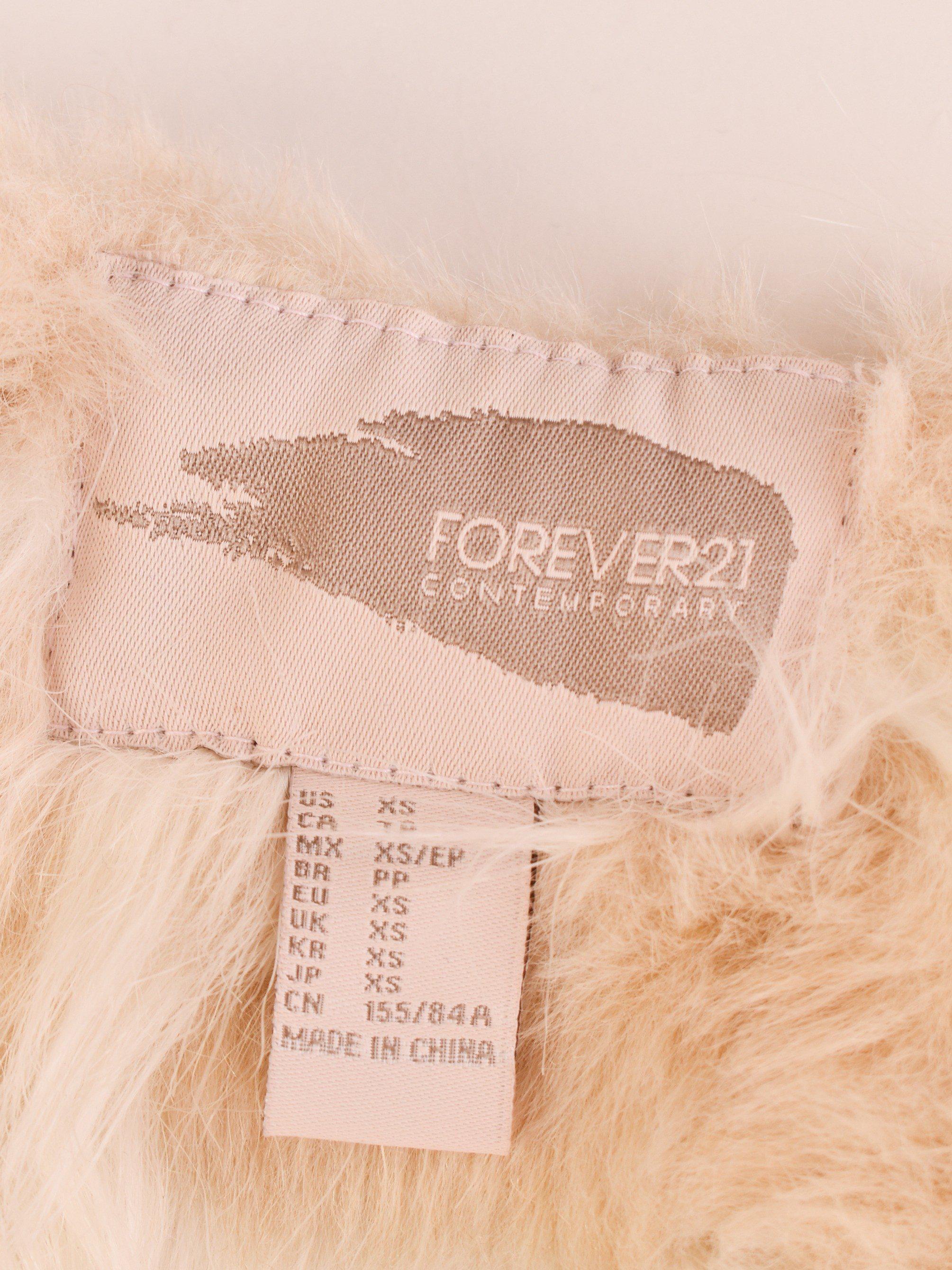 Forever 21 Vest - XS / Hvid / Kvinde - SassyLAB Secondhand