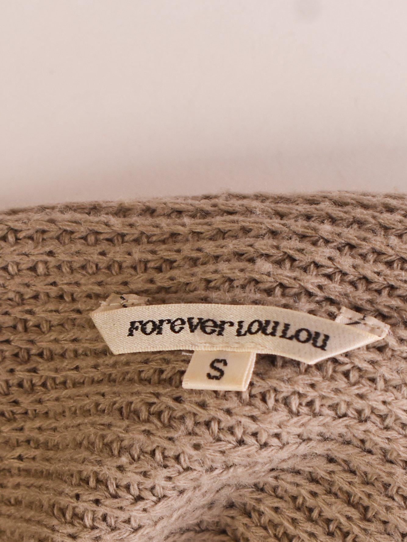 Forever Loulou Cardigan - S / Beige / Kvinde - SassyLAB Secondhand