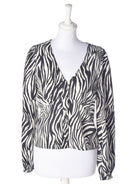Frakment Bluse - S/M / Dyreprint / Kvinde - SassyLAB Secondhand