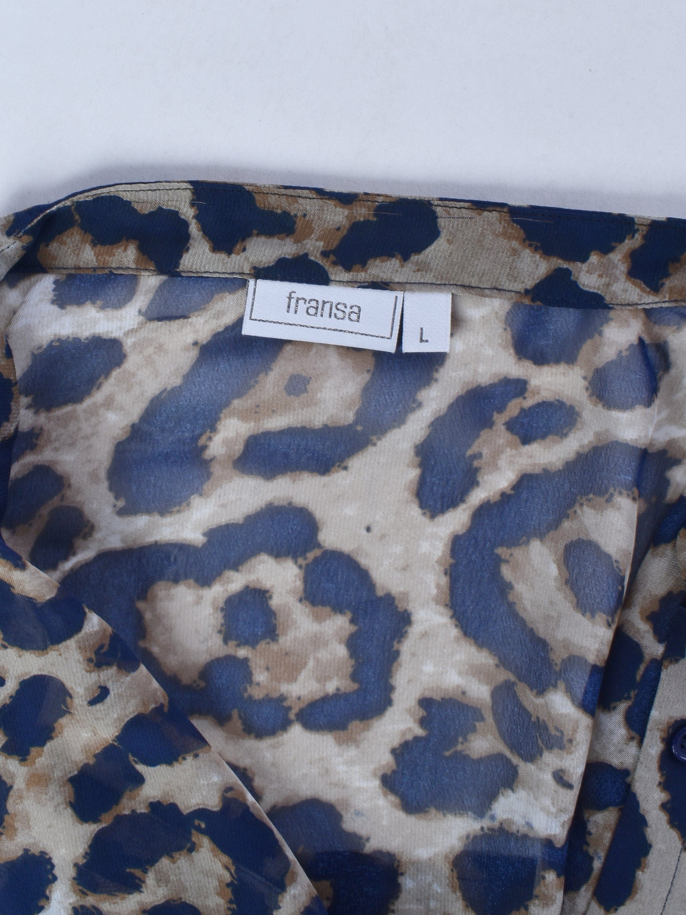 Fransa Bluse - L / Dyreprint / Kvinde - SassyLAB Secondhand