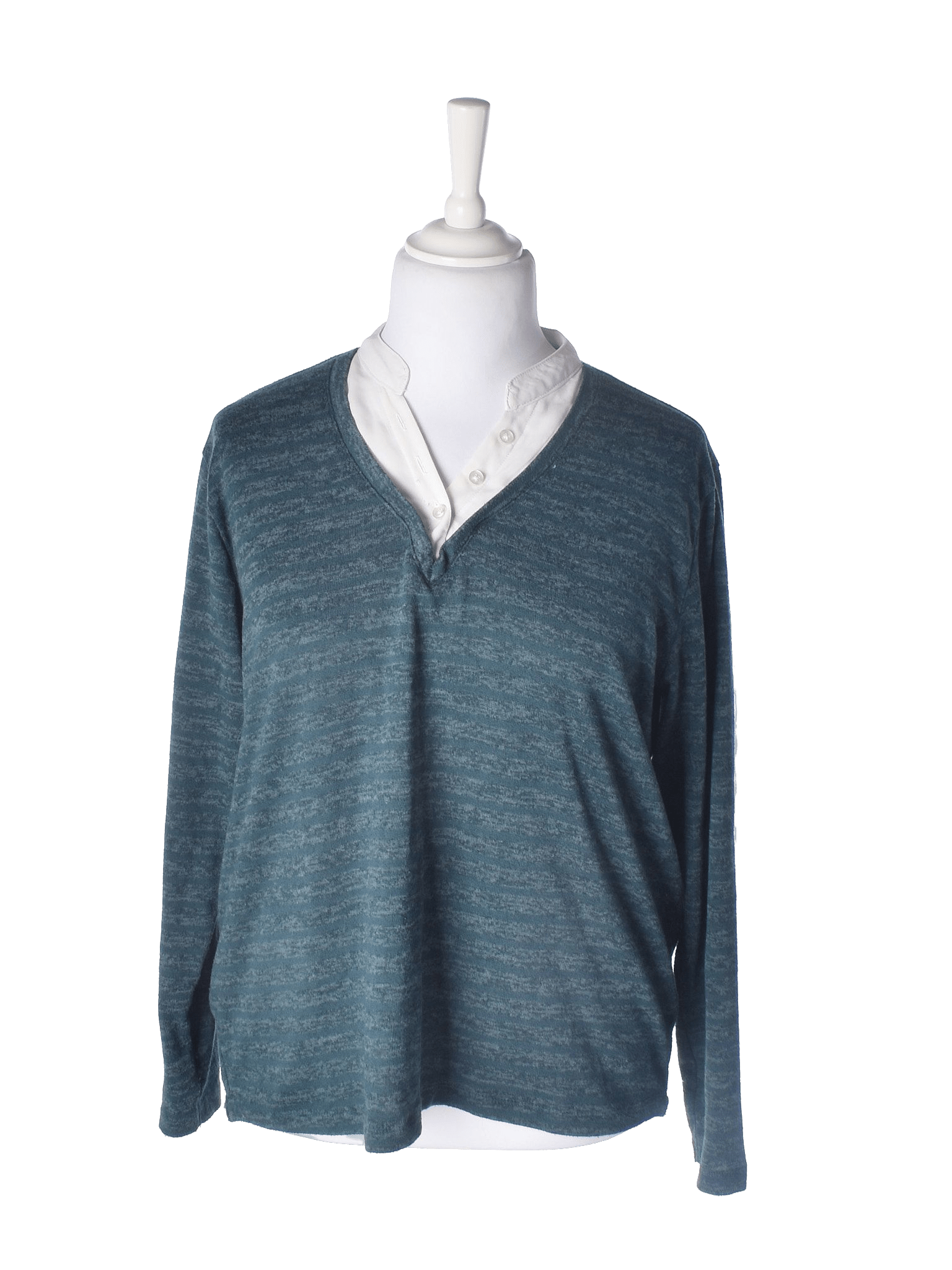 Fransa Bluse - XL / Blå / Kvinde - SassyLAB Secondhand