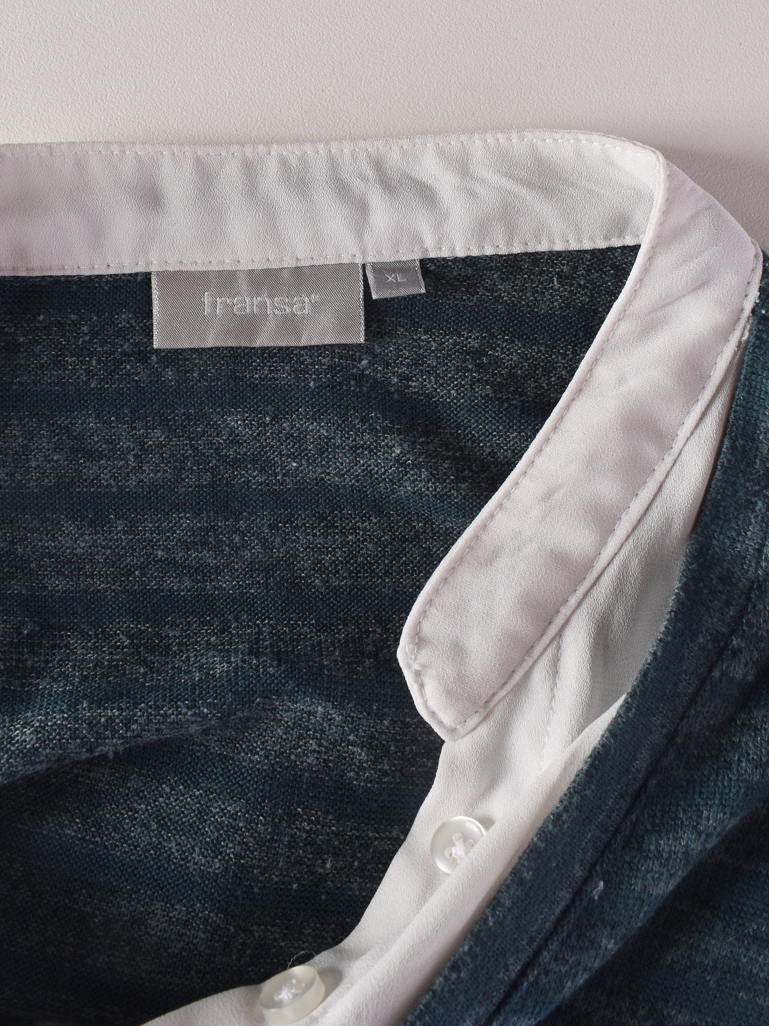 Fransa Bluse - XL / Blå / Kvinde - SassyLAB Secondhand