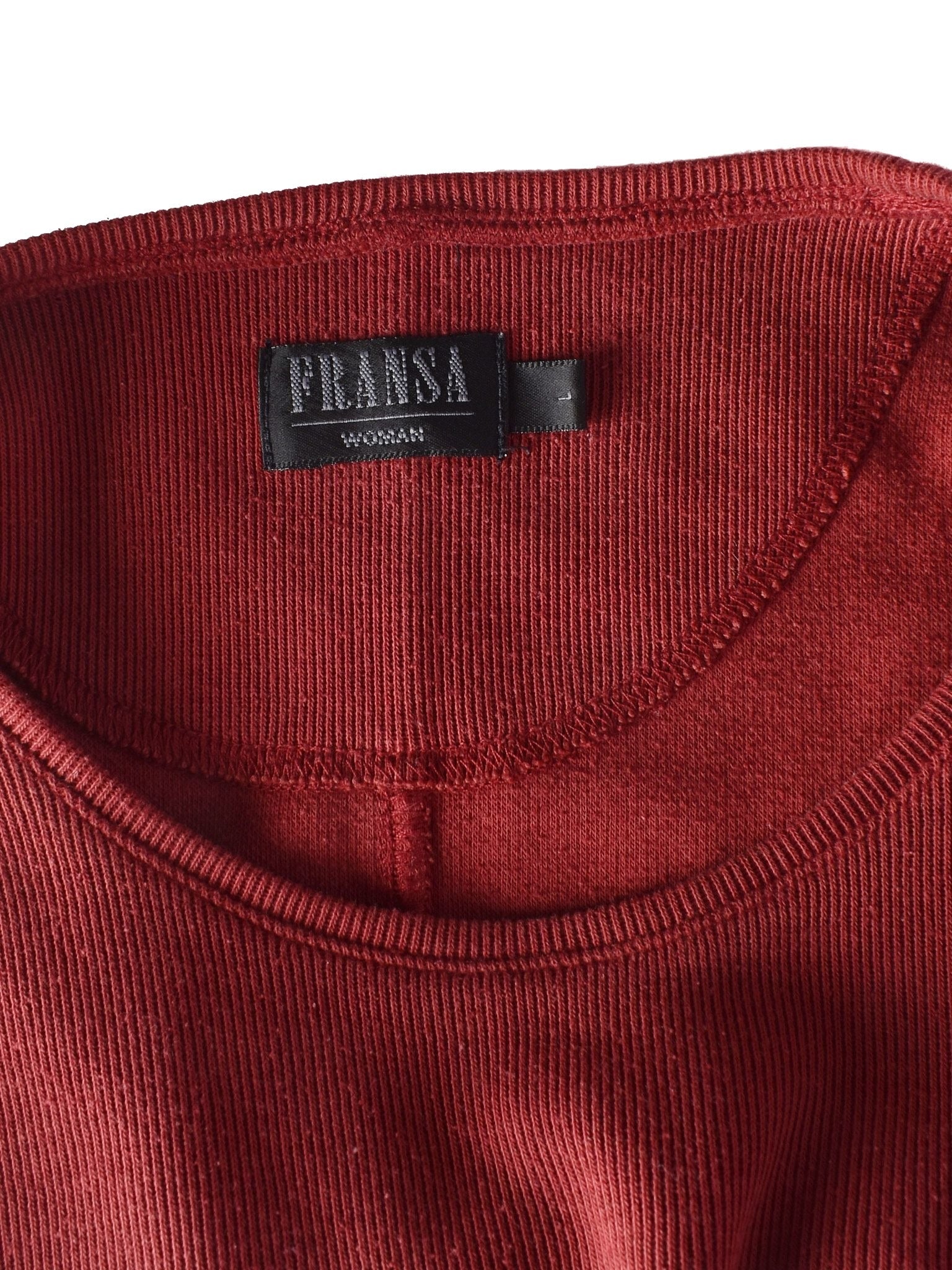 Fransa Strik - L / Rød / Kvinde - SassyLAB Secondhand