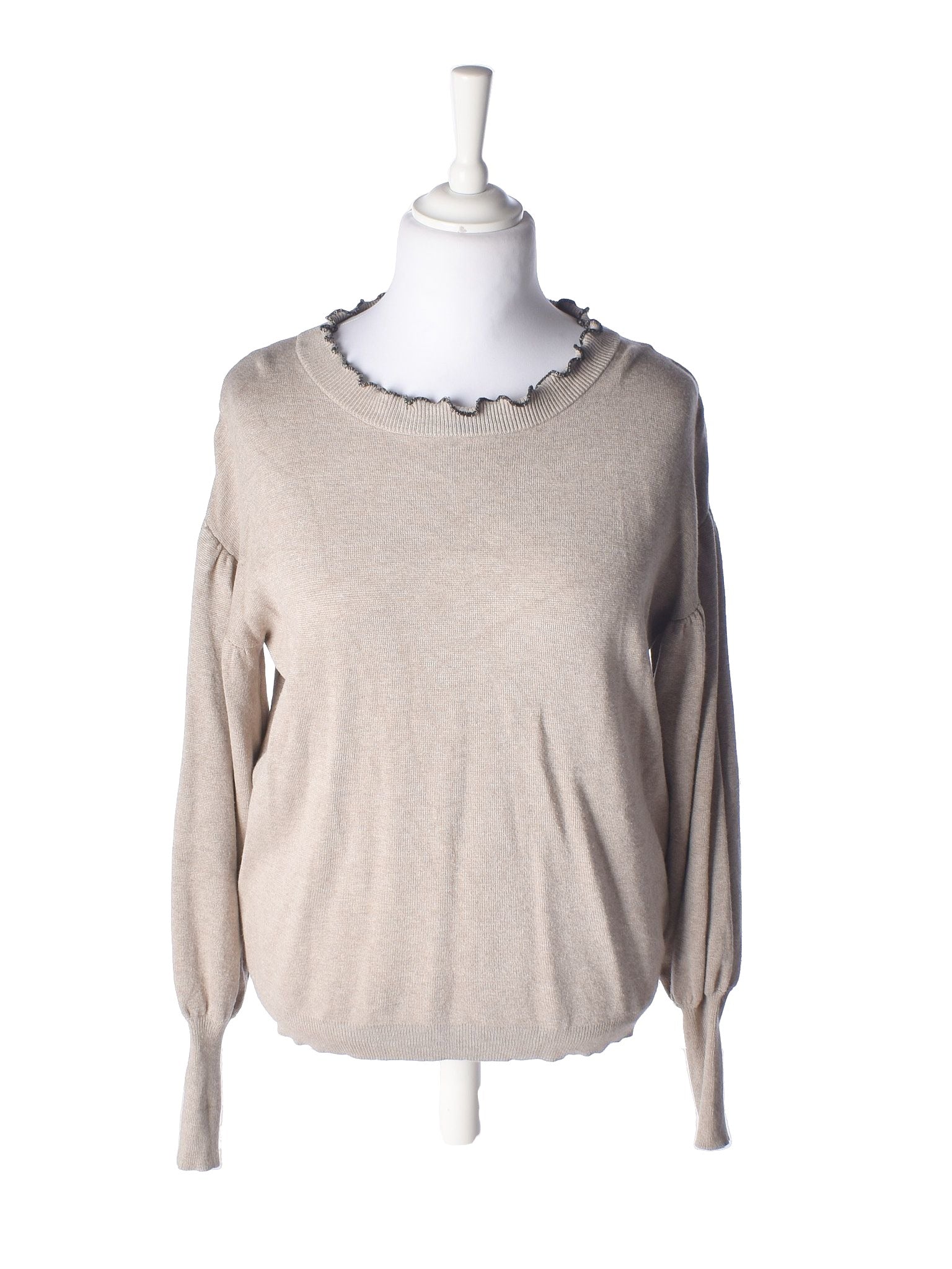 Free/Quent Pullover - XXL / Beige / Kvinde - SassyLAB Secondhand