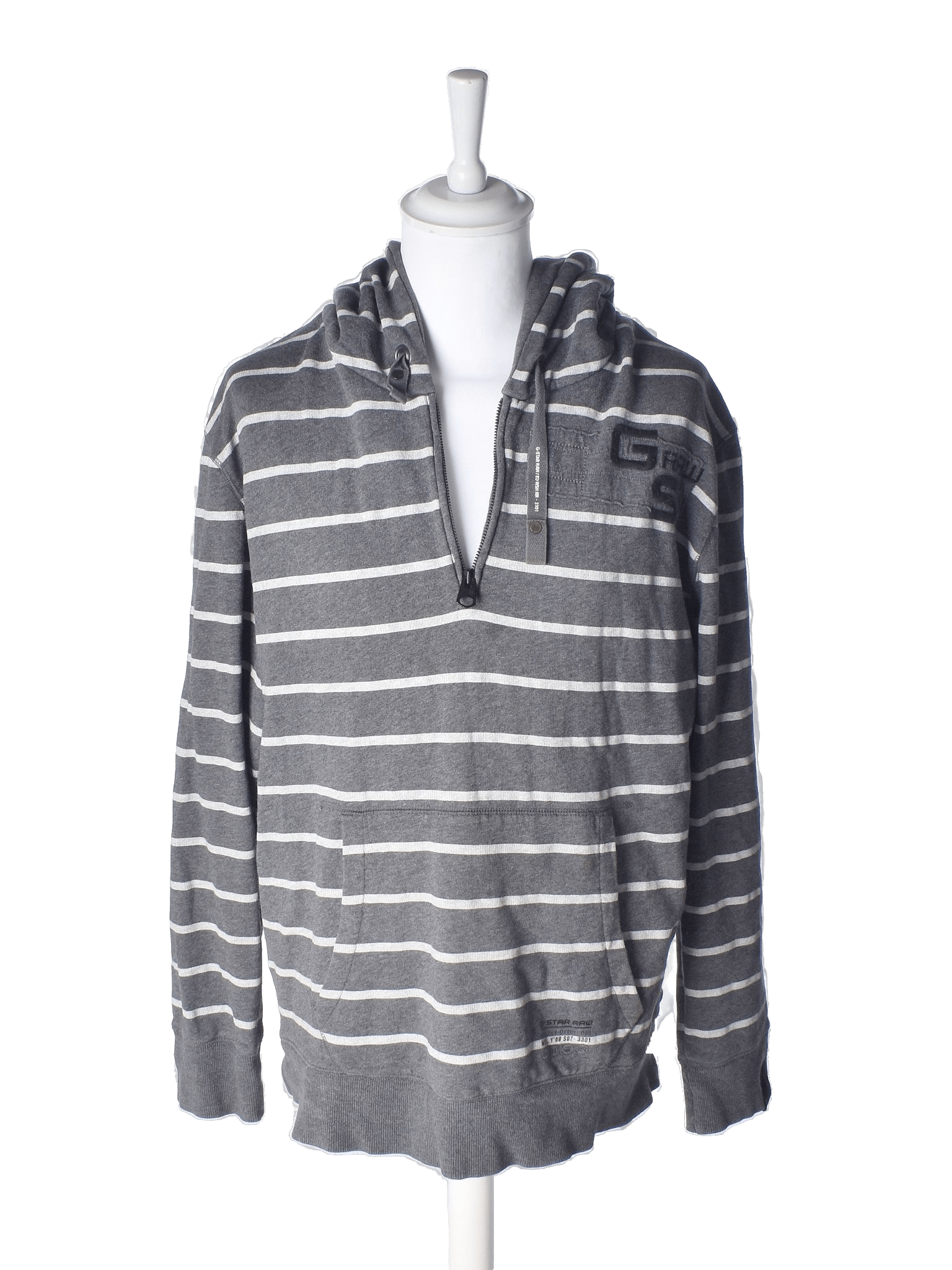 G-Star Raw Hoodie - XXL / Grå / Mand - SassyLAB Secondhand