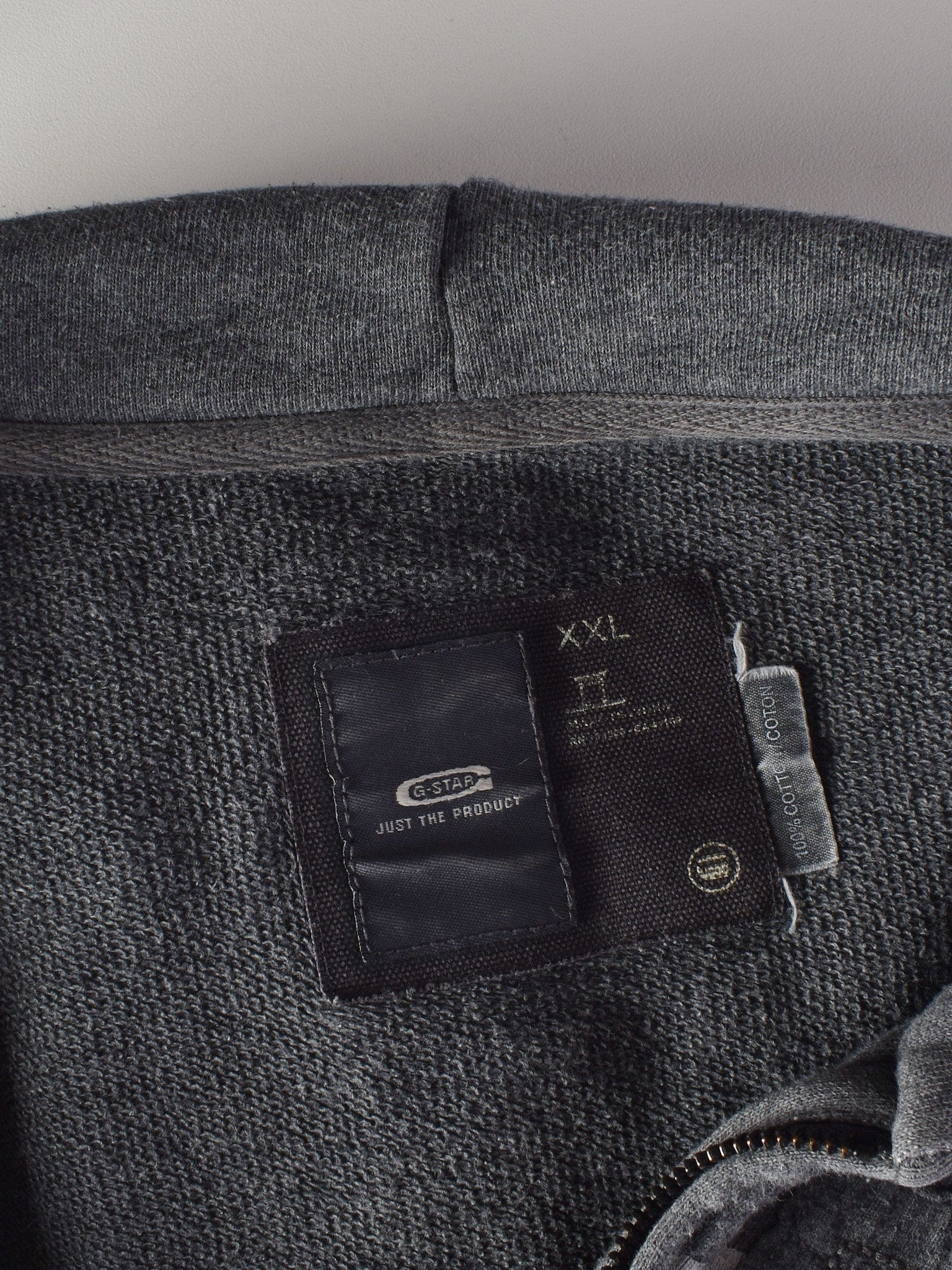 G-Star Raw Hoodie - XXL / Grå / Mand - SassyLAB Secondhand