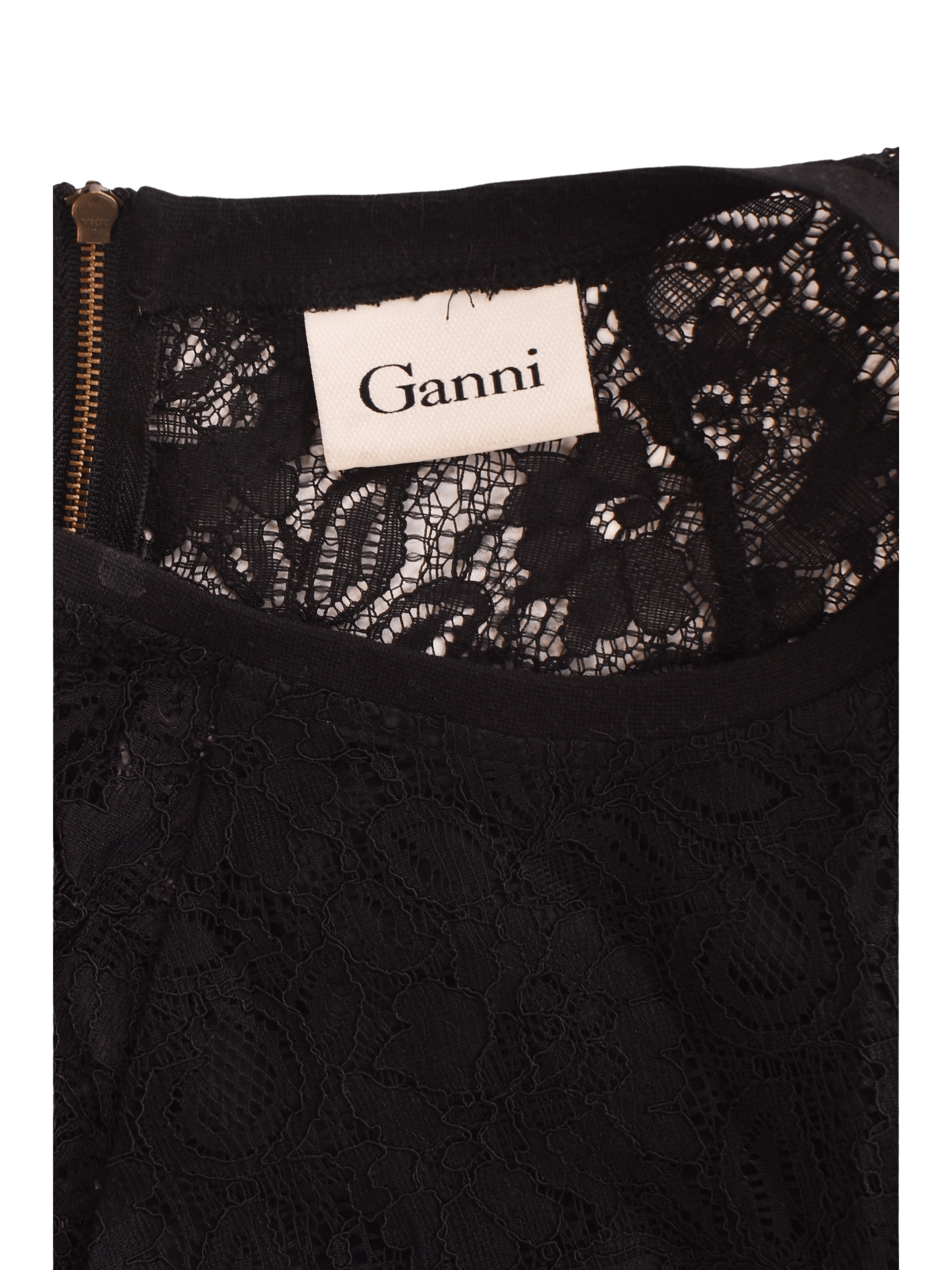 Ganni Bluse - S / Sort / Kvinde - SassyLAB Secondhand