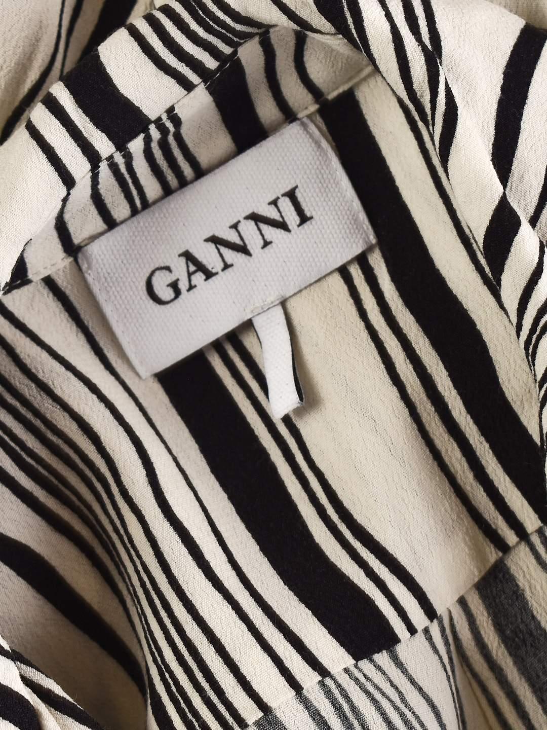 Ganni Skjorte - S / Sort / Kvinde - SassyLAB Secondhand