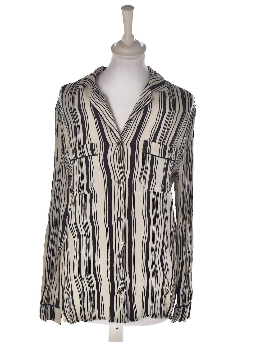 Ganni Skjorte - S / Sort / Kvinde - SassyLAB Secondhand