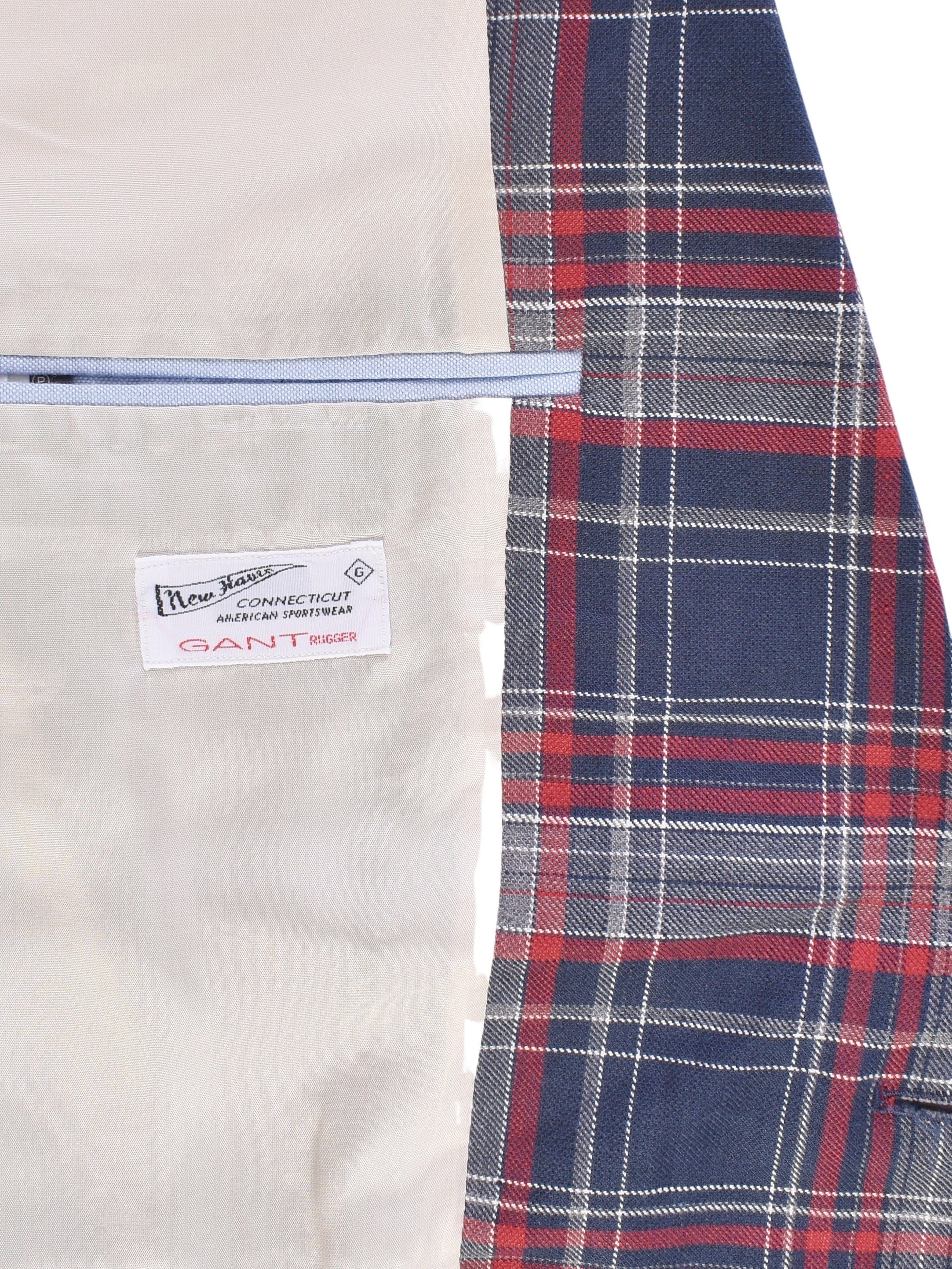 Gant Blazer - 48 / Multifarvet / Mand - SassyLAB Secondhand