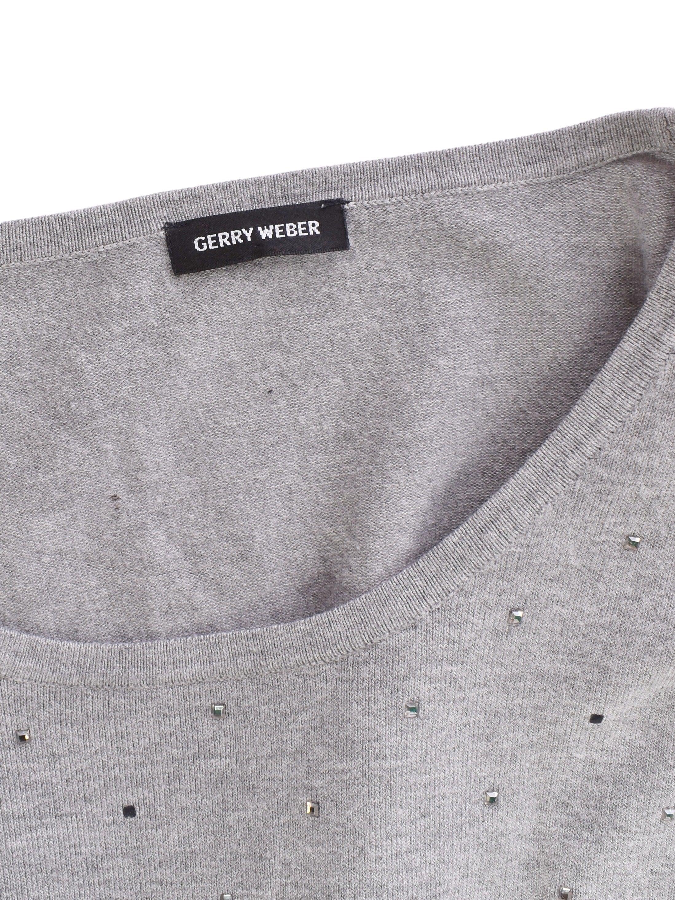Gerry Weber T-Shirt - M / Grå / Kvinde - SassyLAB Secondhand
