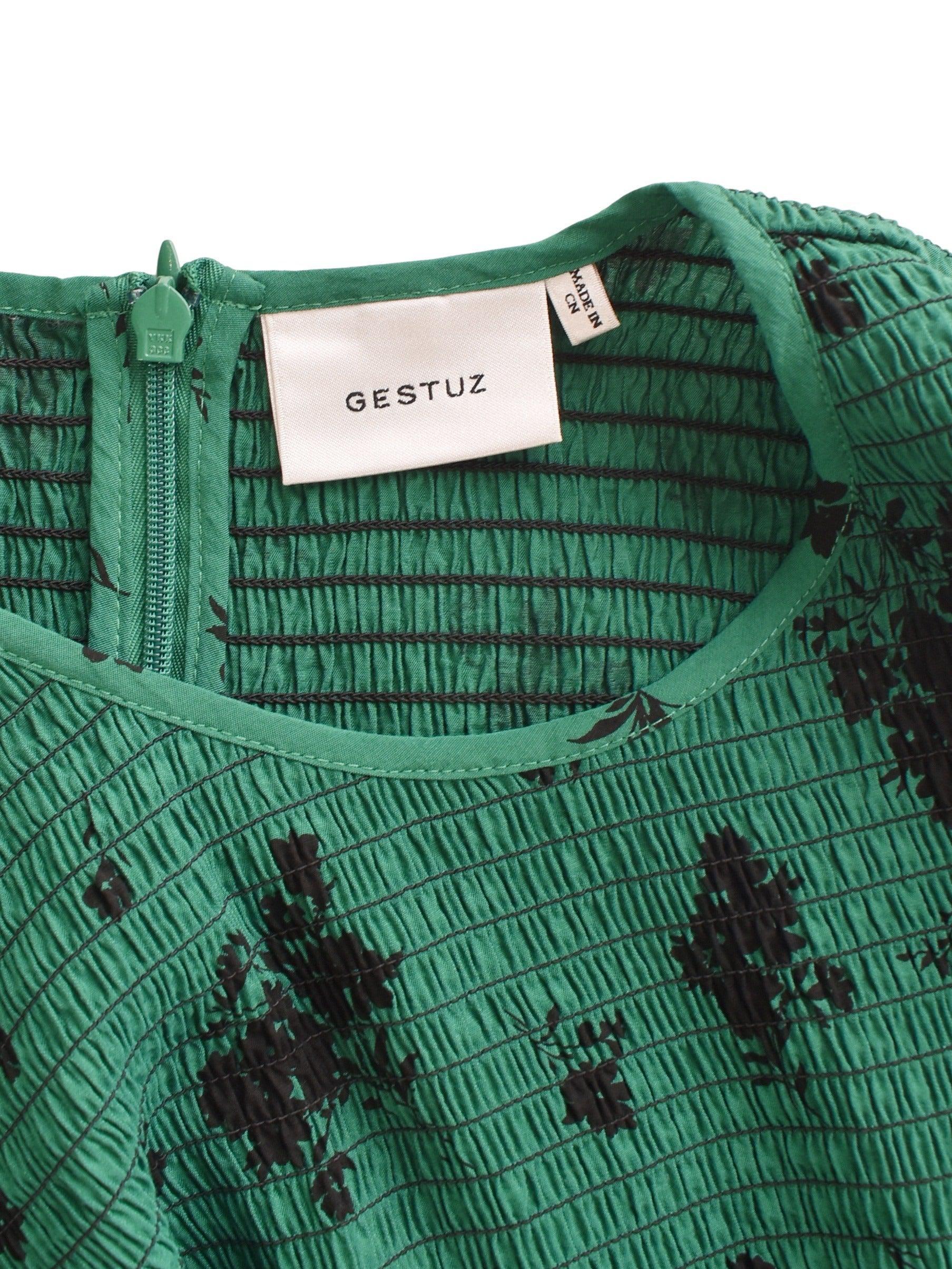 Gestuz Kjole - 36 / Grøn / Kvinde - SassyLAB Secondhand