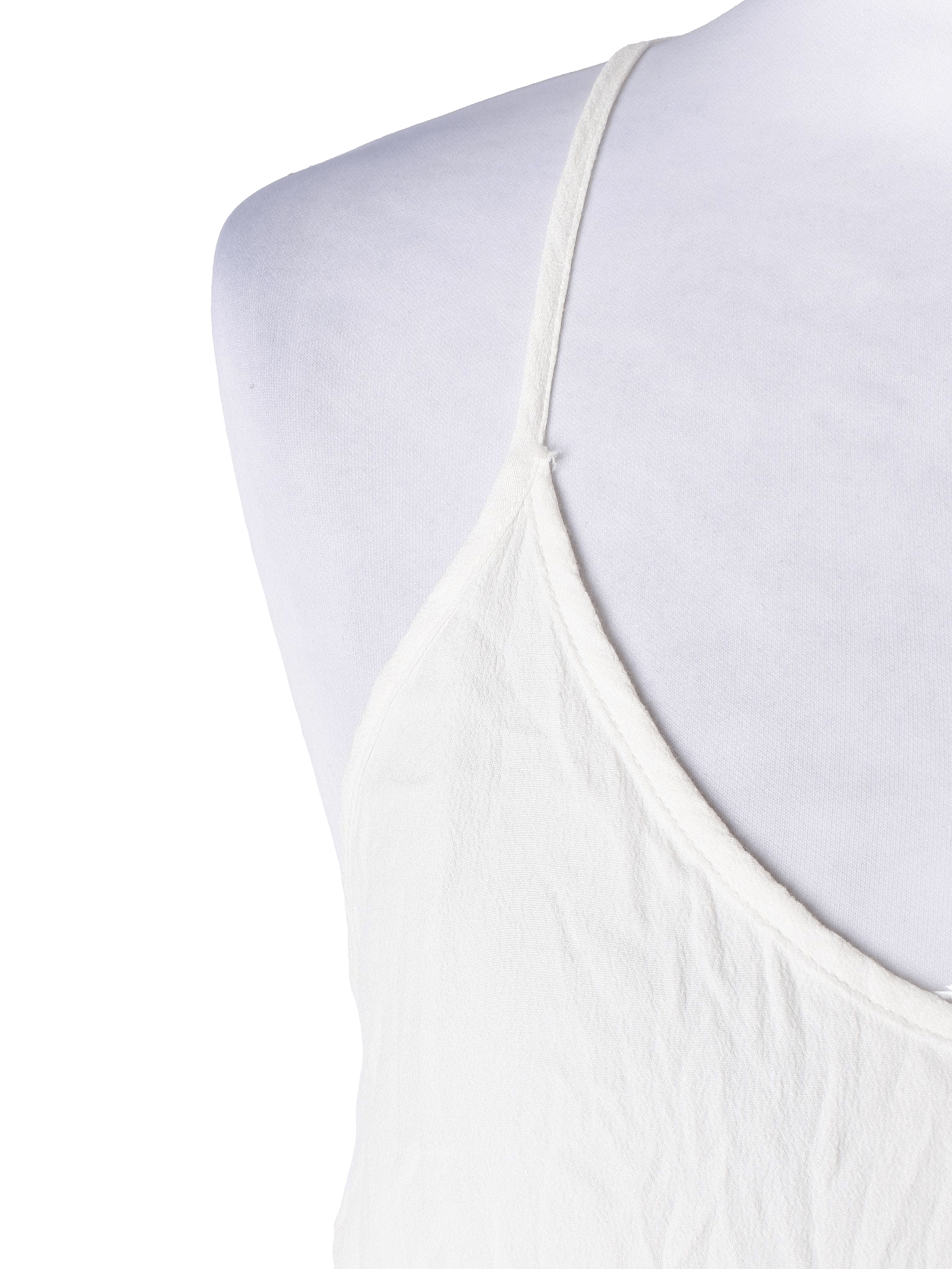 Gina Tricot Kjole - 38 / Hvid / Kvinde - SassyLAB Secondhand