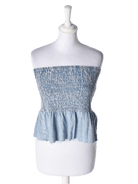 Gina Tricot Top - S / Blå / Kvinde - SassyLAB Secondhand